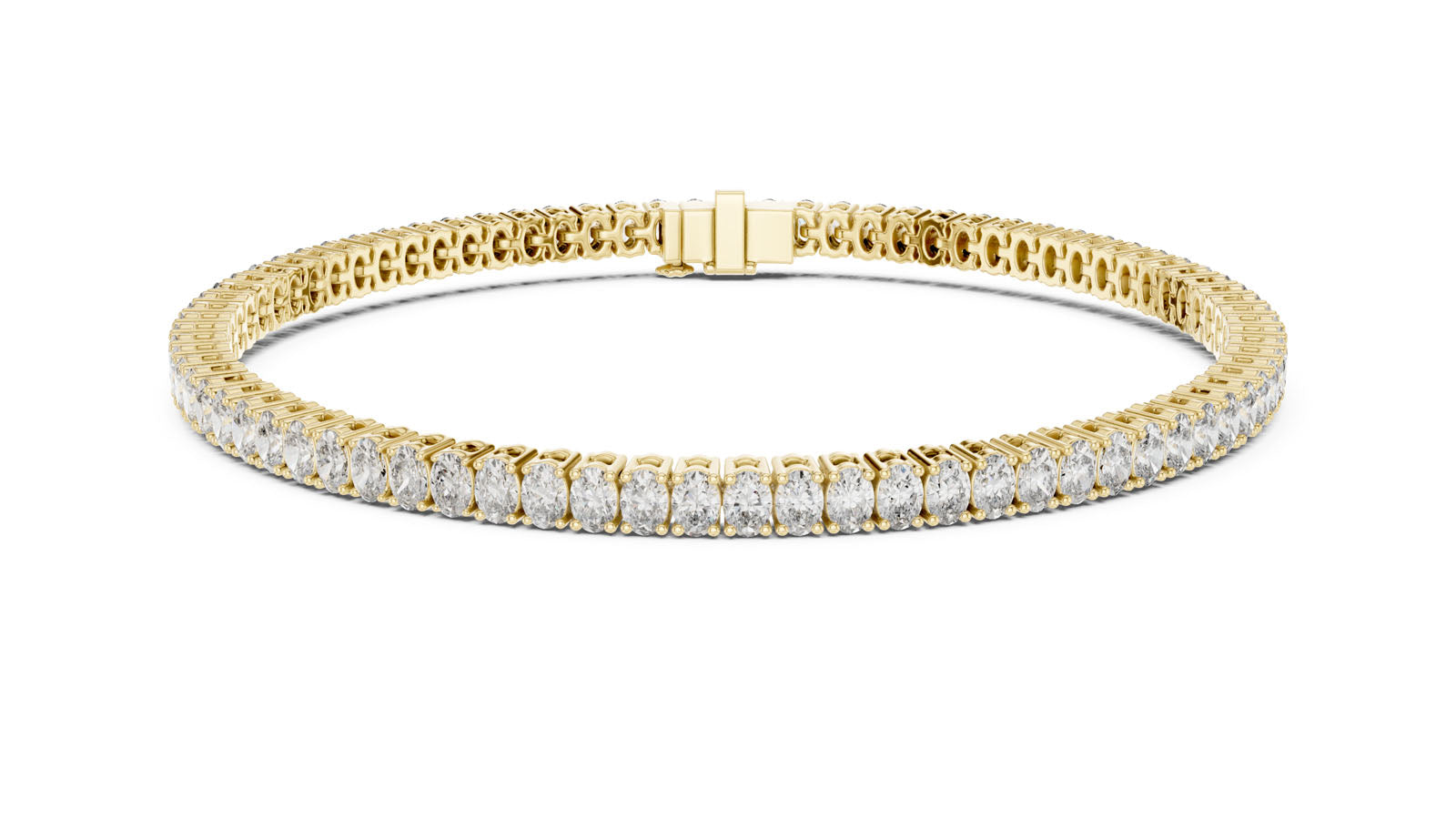 11.85 Ct. Oval Cut Diamond Tennis Bracelet (GLBR-0007) 8