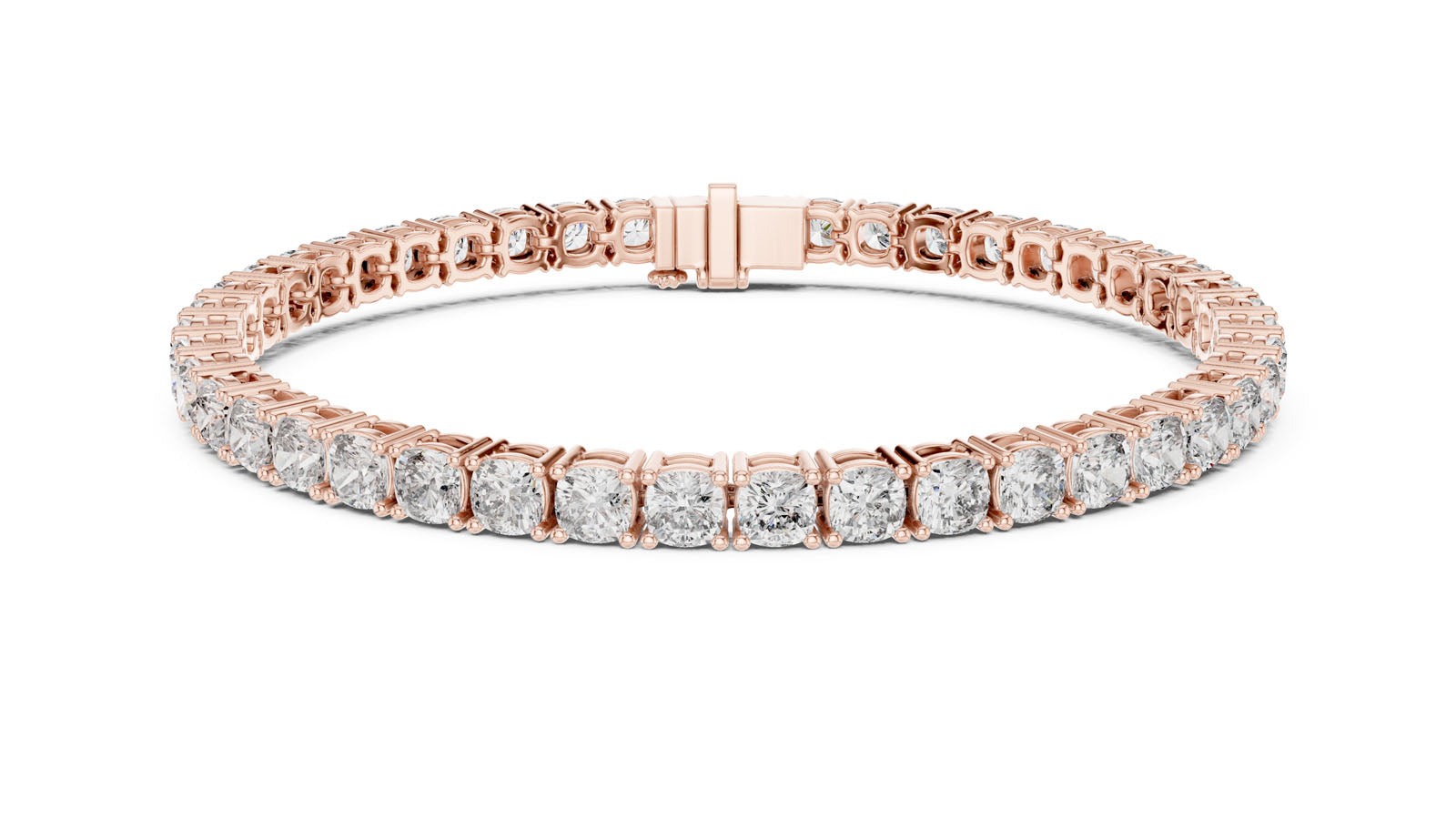 4.40 Ct. Cushion Cut Diamond Tennis Bracelet (GLBR-0012) 5