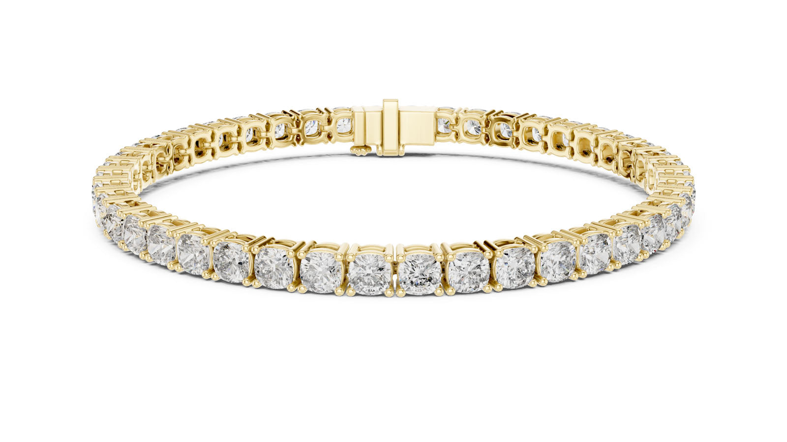 4.40 Ct. Cushion Cut Diamond Tennis Bracelet (GLBR-0012)
