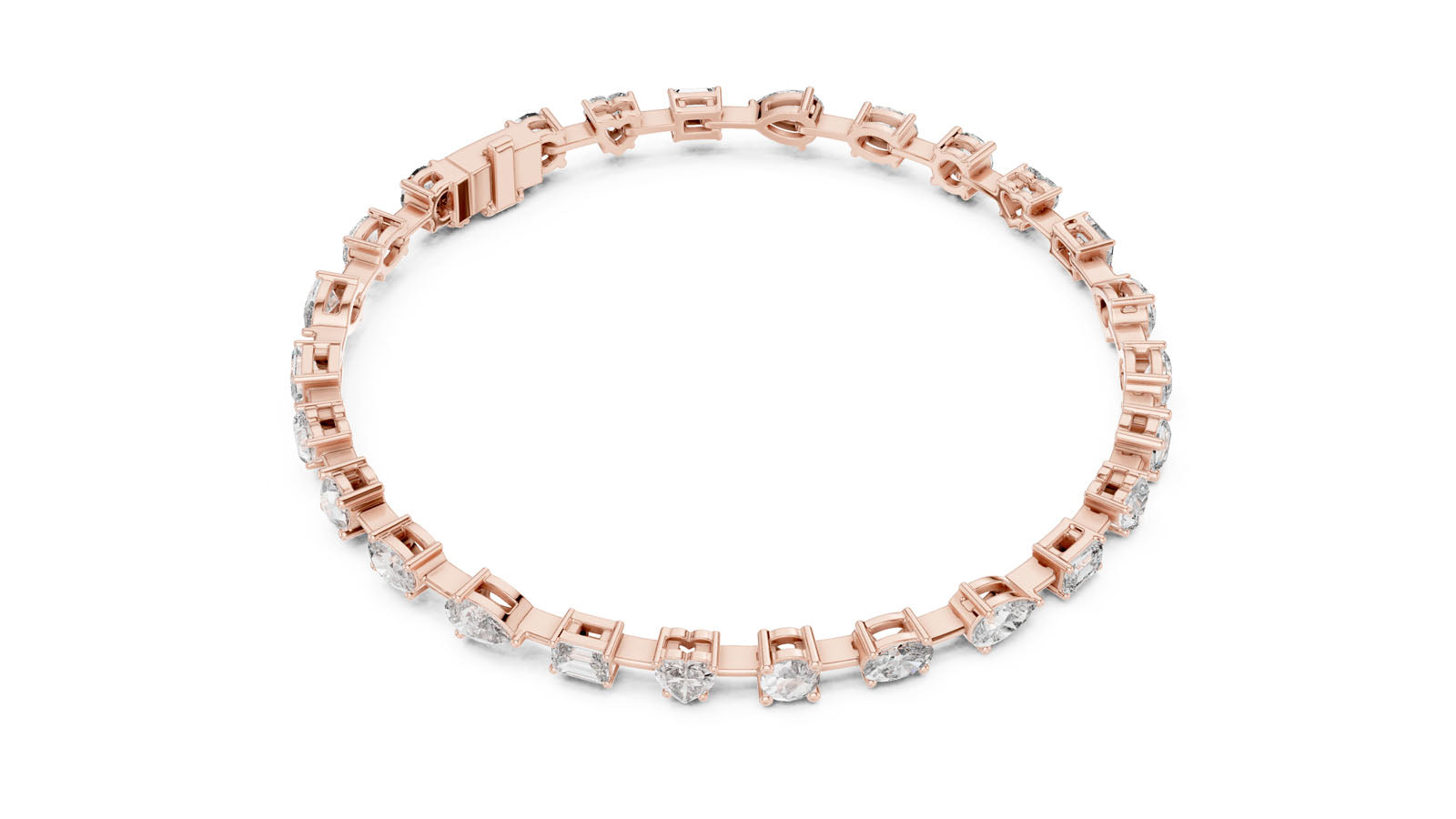 4.00 Ct. Mixed Shape Diamond Bracelet (GLBR-0013) 4