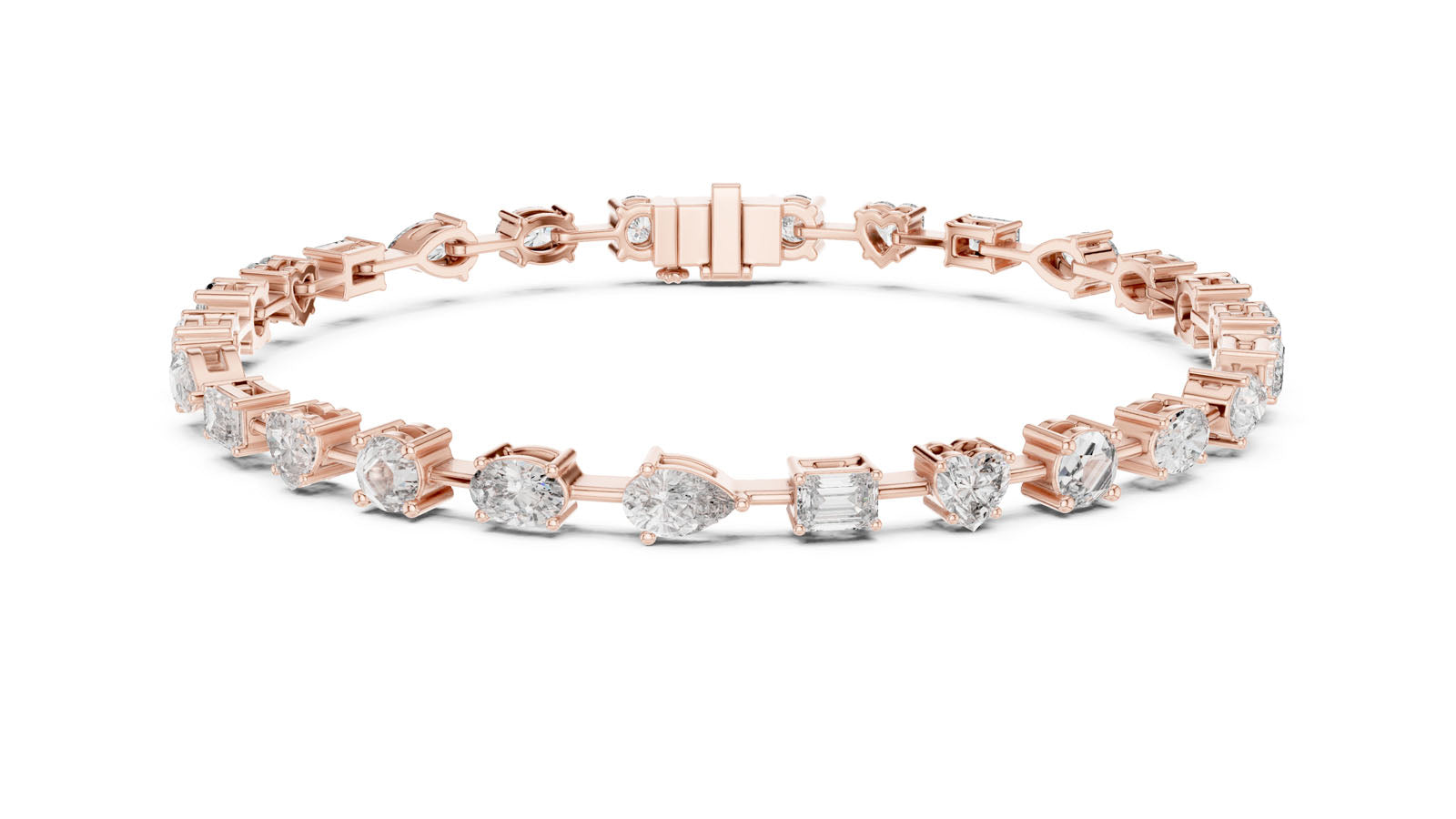 4.00 Ct. Mixed Shape Diamond Bracelet (GLBR-0013) 6