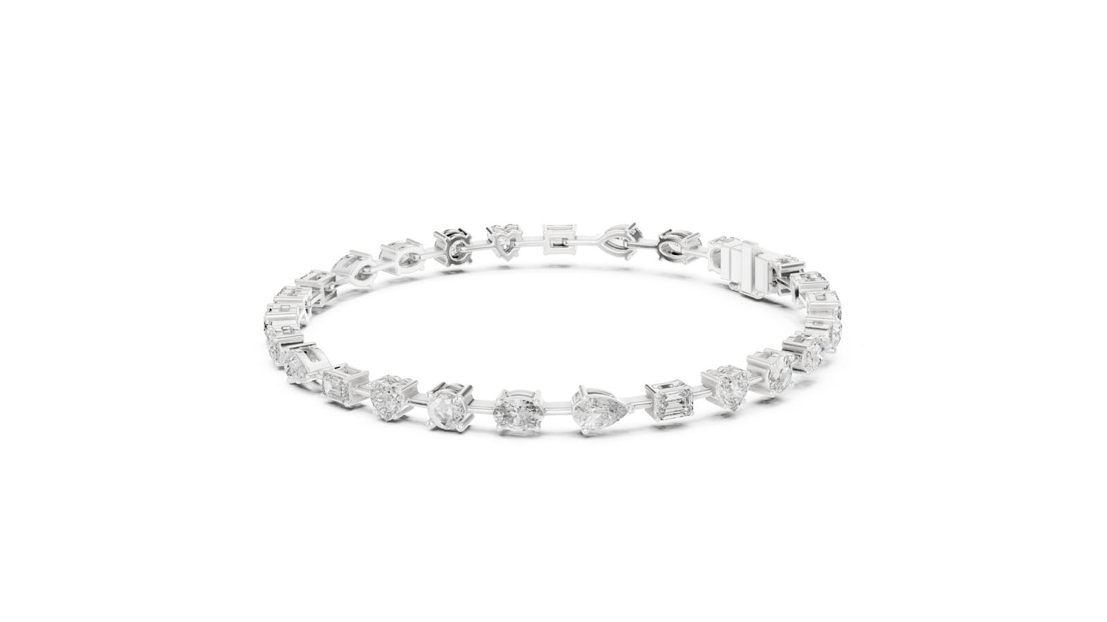 4.00 Ct. Mixed Shape Diamond Bracelet (GLBR-0013) 7