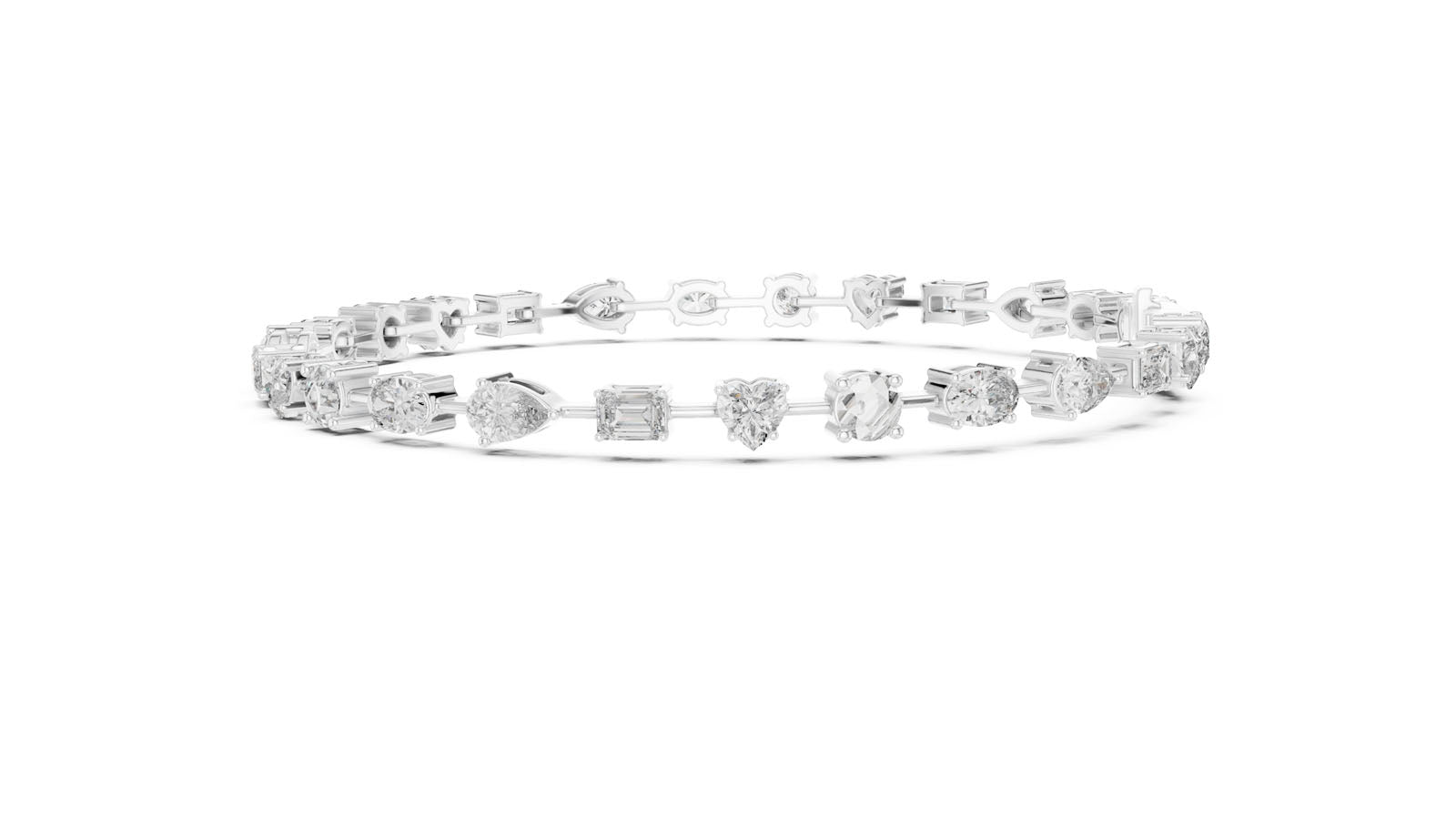 4.00 Ct. Mixed Shape Diamond Bracelet (GLBR-0013) 9