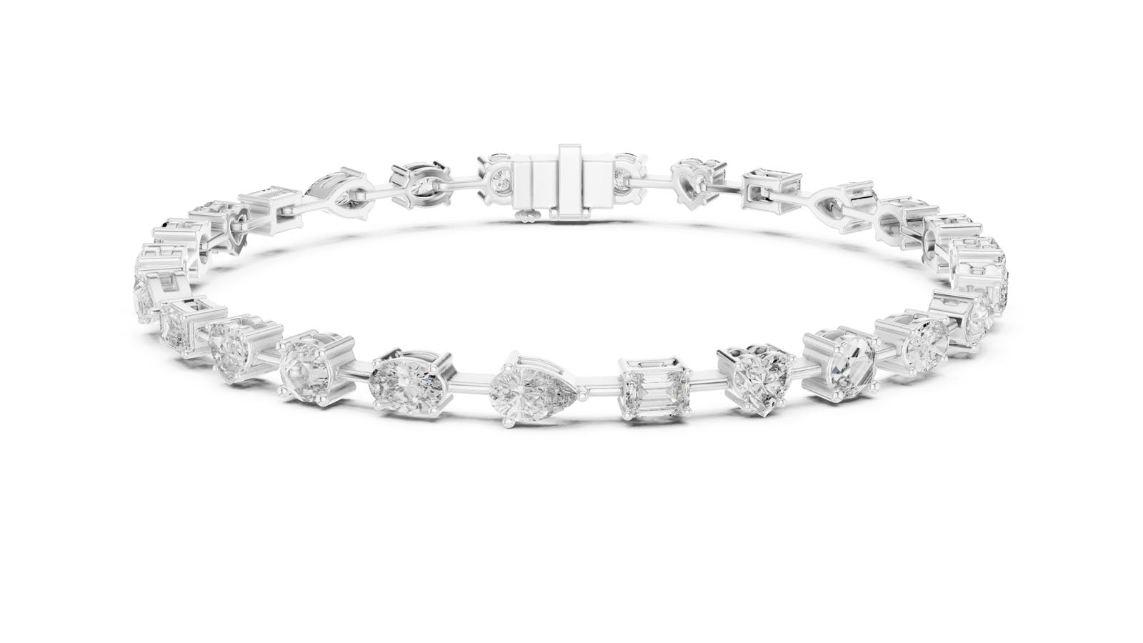 4.00 Ct. Mixed Shape Diamond Bracelet (GLBR-0013)