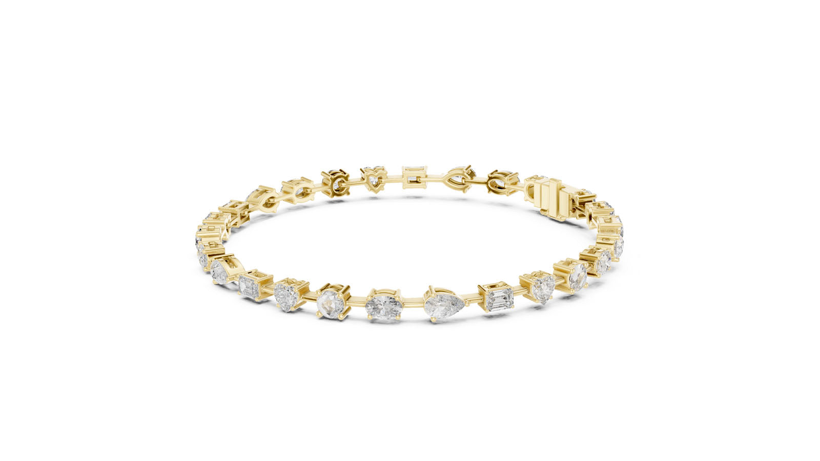 4.00 Ct. Mixed Shape Diamond Bracelet (GLBR-0013) 10
