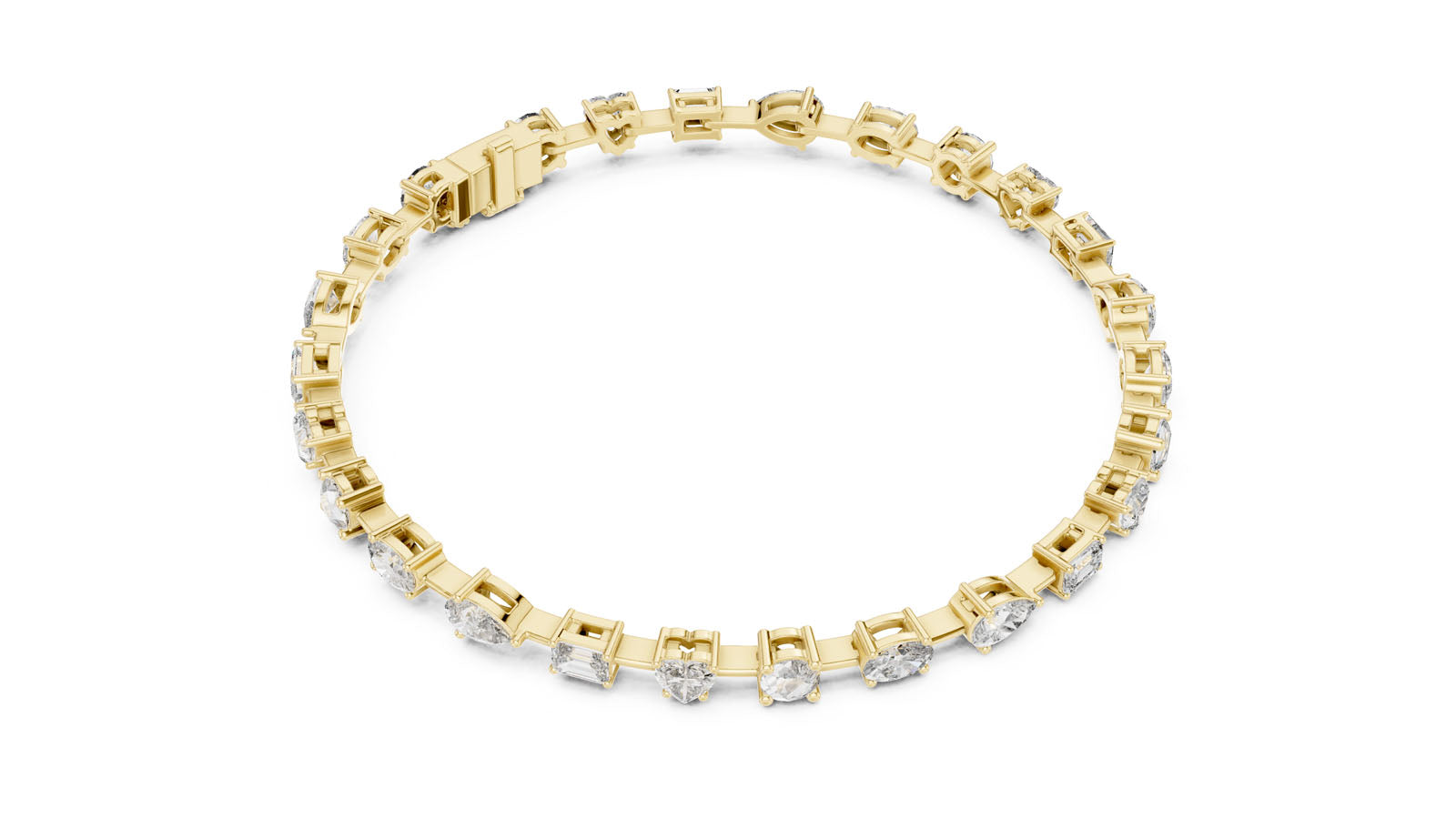 4.00 Ct. Mixed Shape Diamond Bracelet (GLBR-0013)