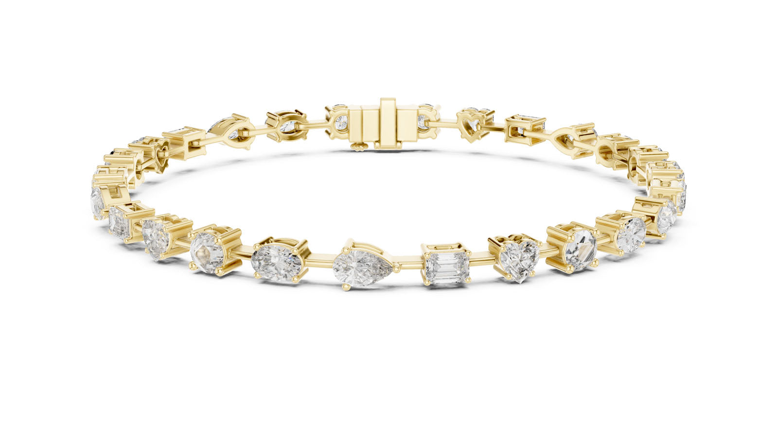 4.00 Ct. Mixed Shape Diamond Bracelet (GLBR-0013) 12