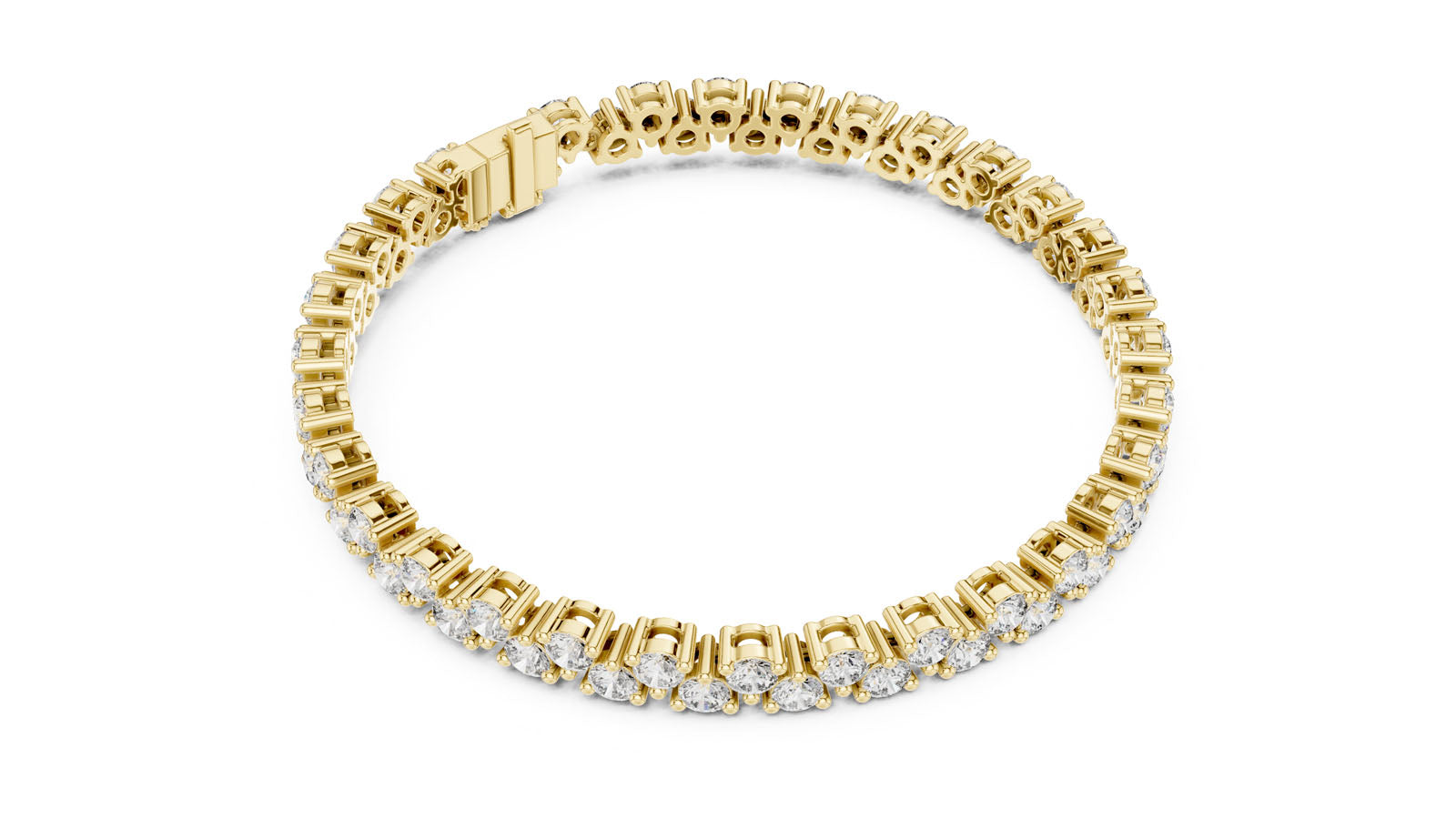 6.20 Ct. Alternating Round Diamond Tennis Bracelet (GLBR-0021)