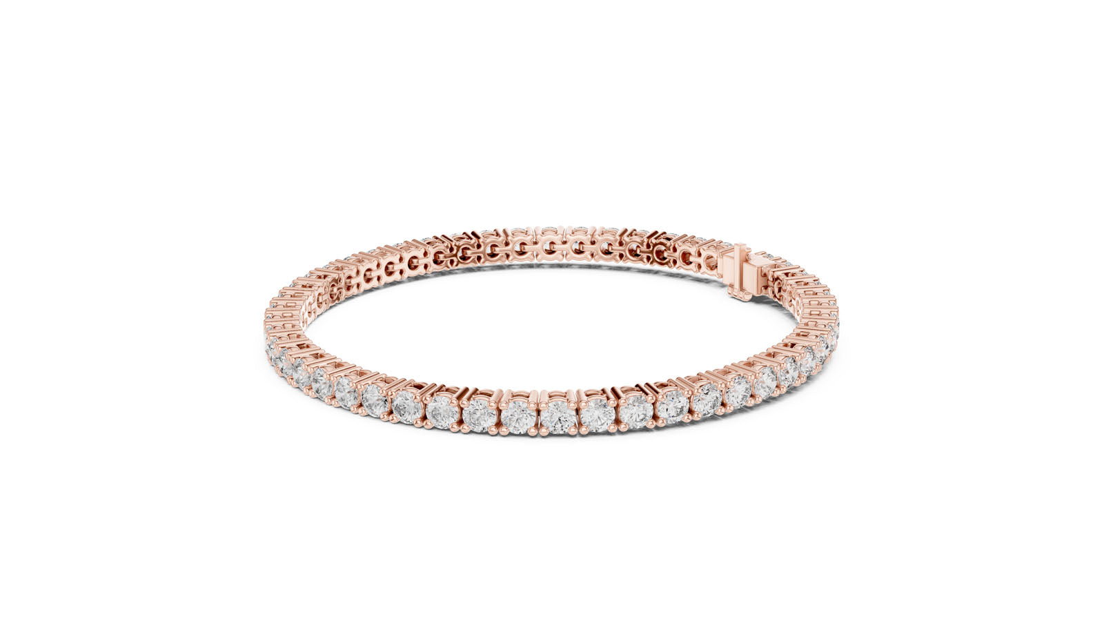 6.37 Ct. Round Diamond Tennis Bracelet (GLBR-0043) 10
