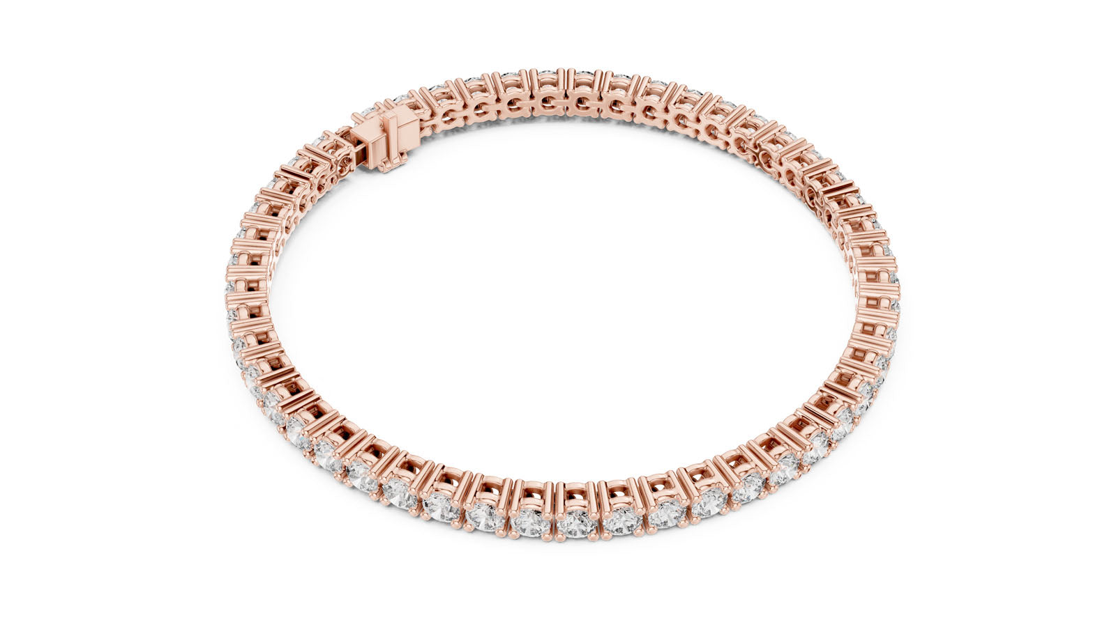 6.37 Ct. Round Diamond Tennis Bracelet (GLBR-0043) 11