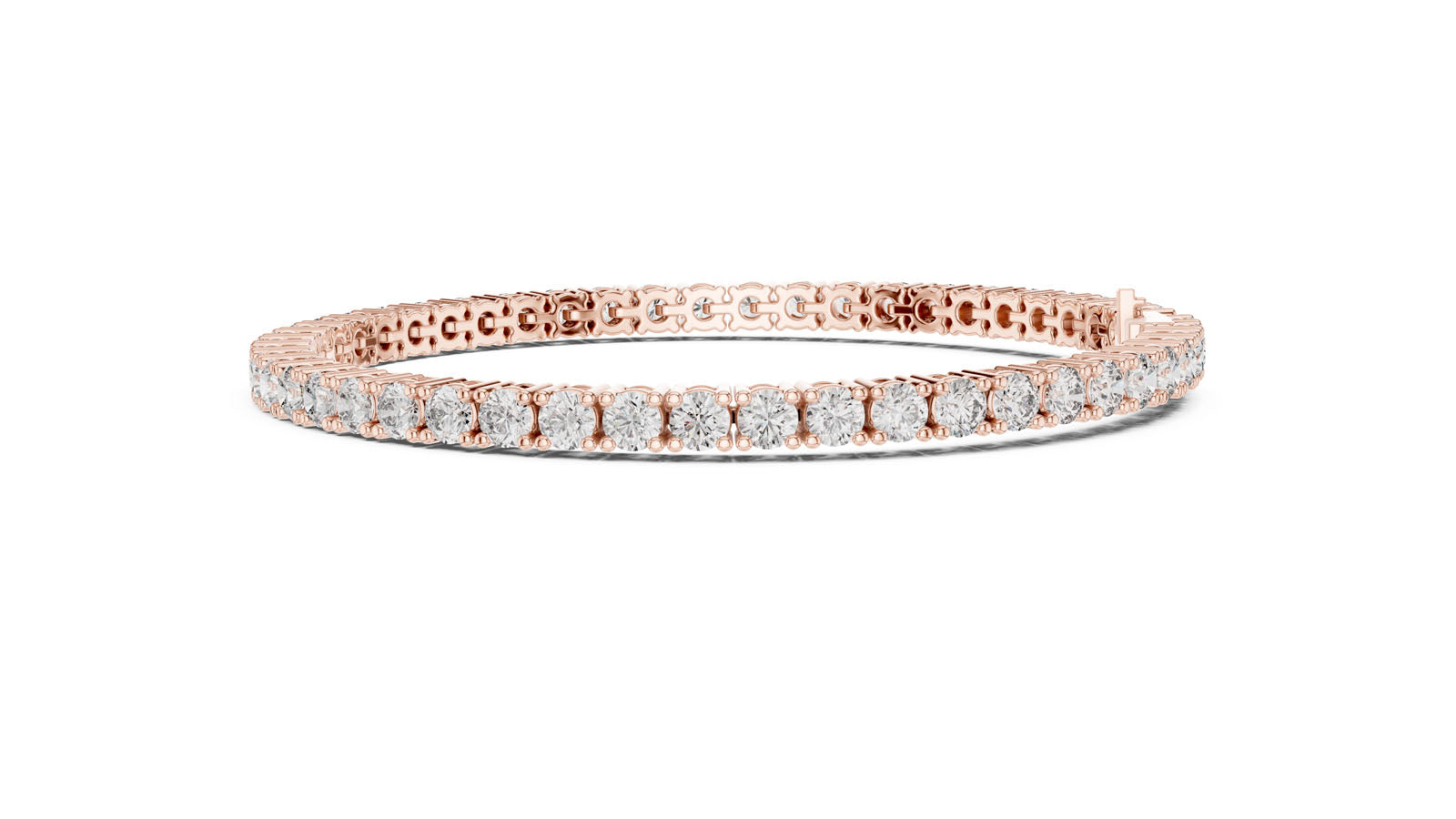 6.37 Ct. Round Diamond Tennis Bracelet (GLBR-0043) 12