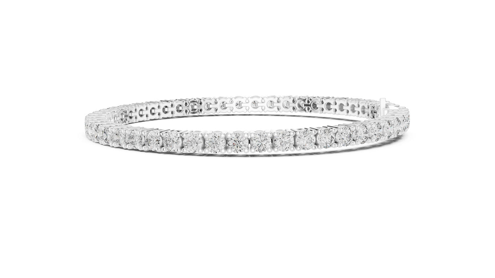 6.37 Ct. Round Diamond Tennis Bracelet (GLBR-0043) 7