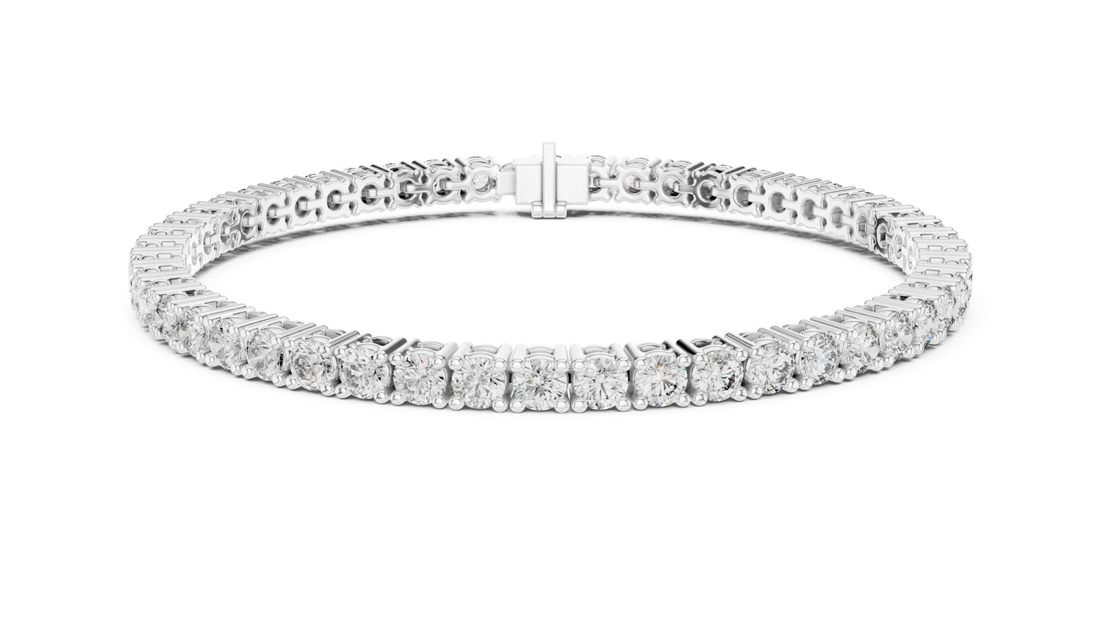 6.37 Ct. Round Diamond Tennis Bracelet (GLBR-0043)