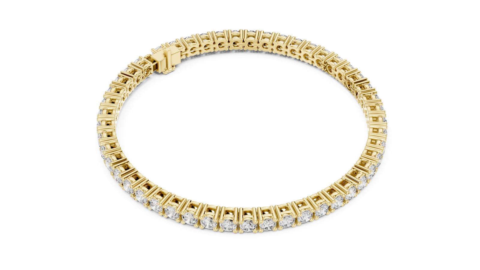 6.37 Ct. Round Diamond Tennis Bracelet (GLBR-0043)