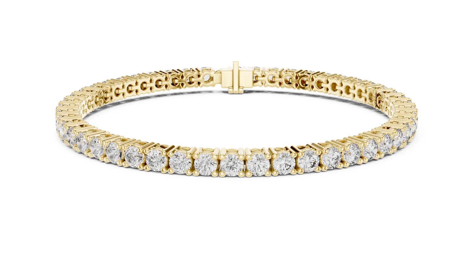 6.37 Ct. Round Diamond Tennis Bracelet (GLBR-0043) 3