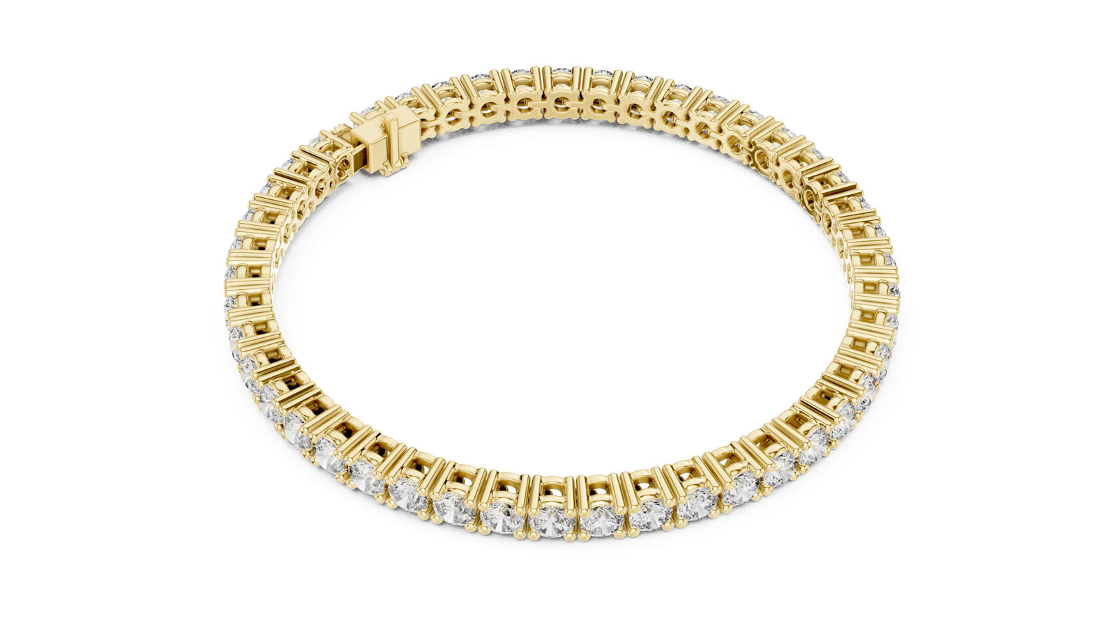 7.43 Ct. Graduated Round Diamond Tennis Bracelet (GLBR-0044)