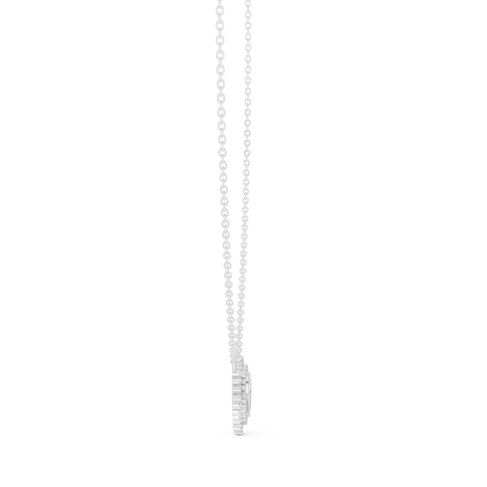 .38 Ct. Diamond Halo Heart Pendant Necklace (GNK-0004) 9