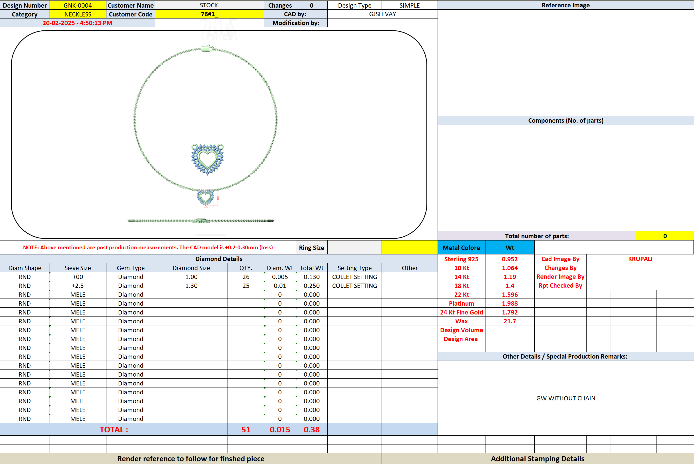 .38 Ct. Diamond Halo Heart Pendant Necklace (GNK-0004) 10