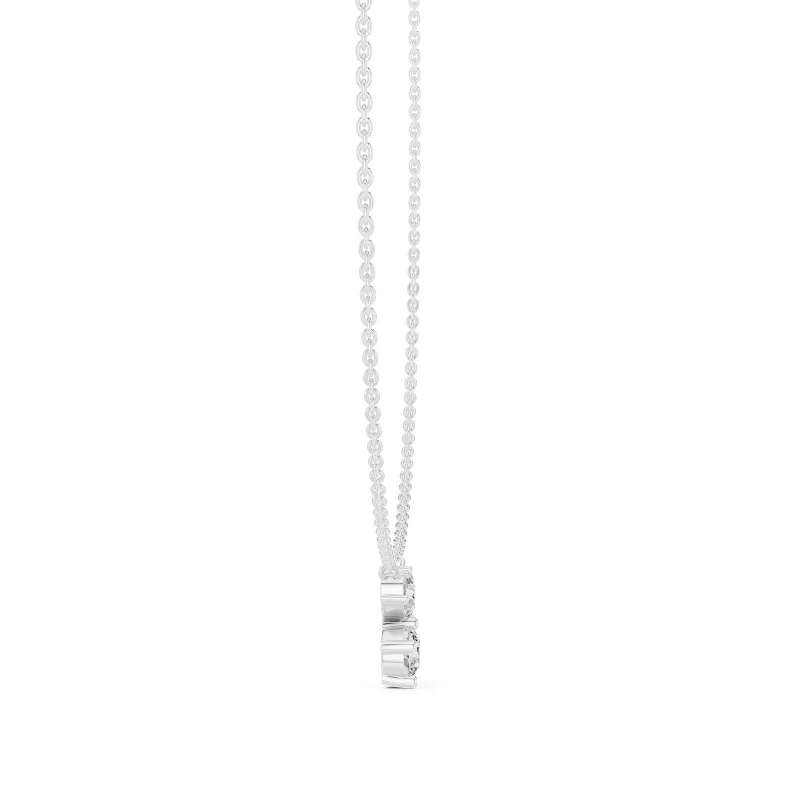 2.12 Ct. Diamond Floral Cluster Pendant Necklace (GNK-0006) 5