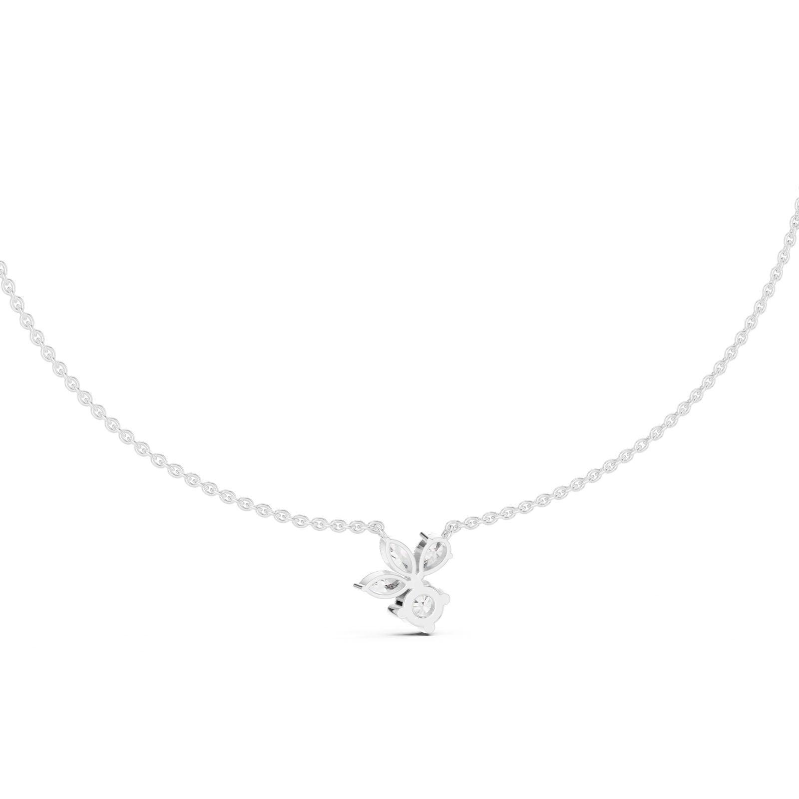 2.12 Ct. Diamond Floral Cluster Pendant Necklace (GNK-0006) 6