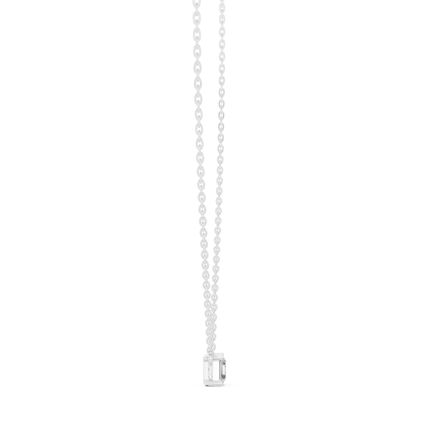 .50 Ct. Asscher Cut Diamond Solitaire Necklace (GPD-0003) 8