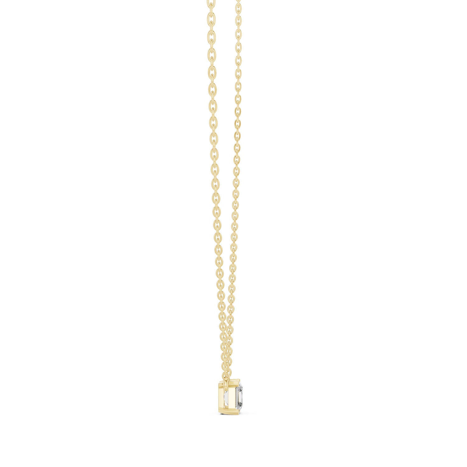 .50 Ct. Asscher Cut Diamond Solitaire Necklace (GPD-0003) 12