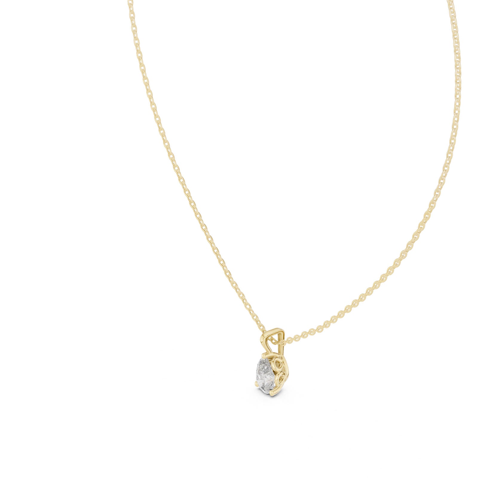 .50-1.00 Ct. Pear Cut Diamond Solitaire Pendant Necklace (GPD-0065-0067) 8