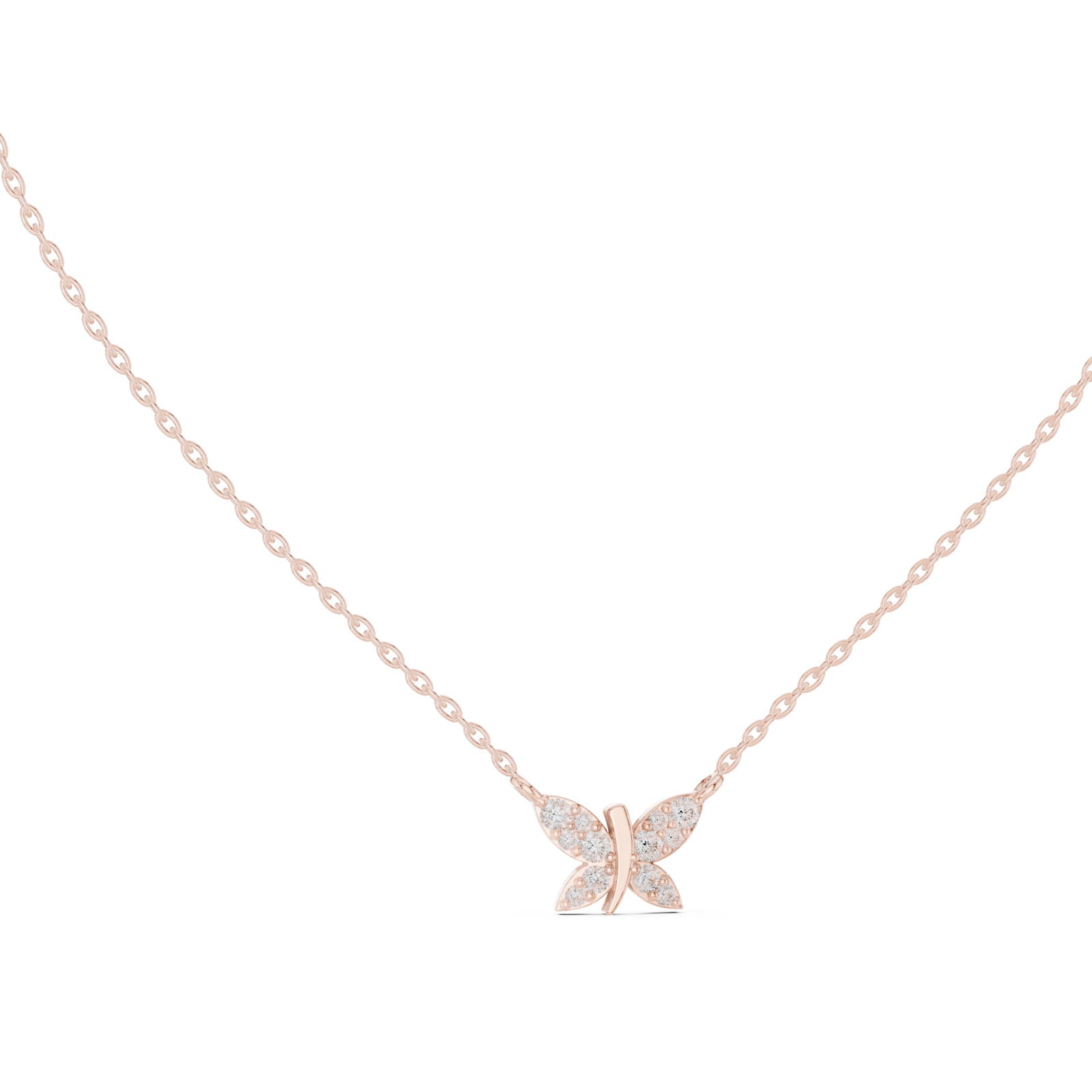 .25 Ct. Diamond Butterfly Pendant Necklace (GPD-0010) 6
