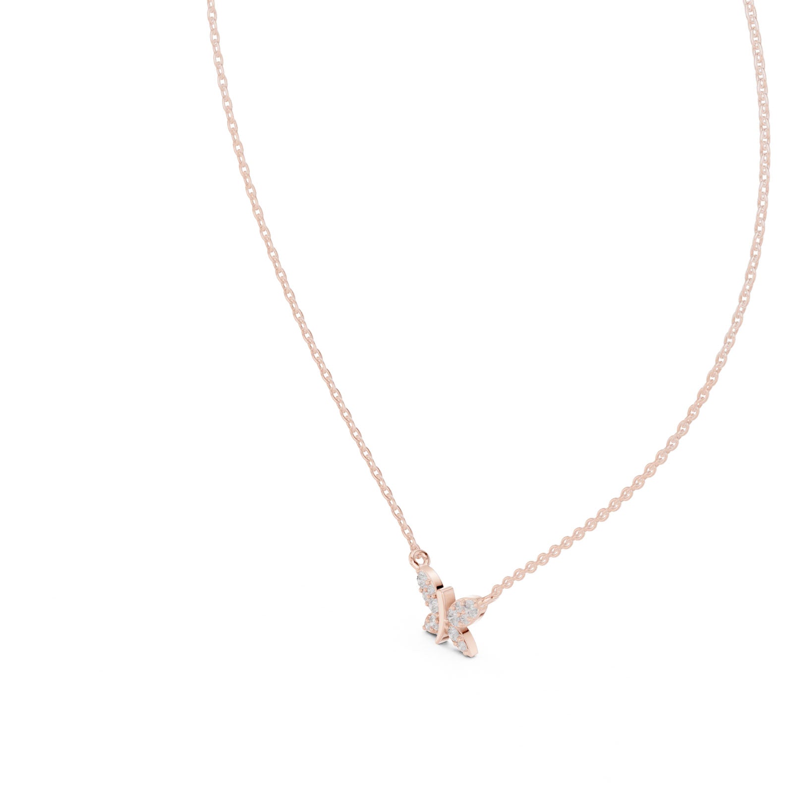 .25 Ct. Diamond Butterfly Pendant Necklace (GPD-0010)