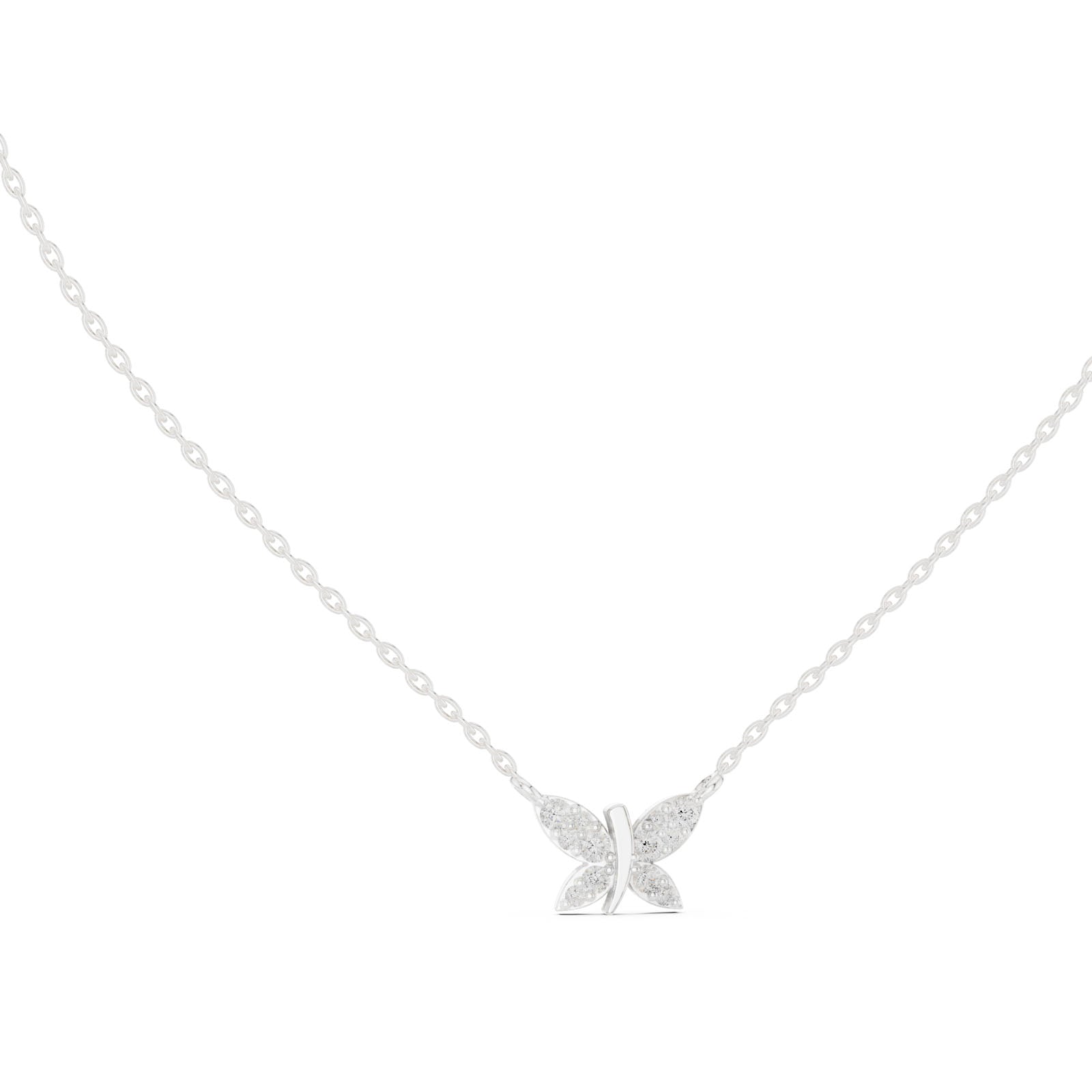 .25 Ct. Diamond Butterfly Pendant Necklace (GPD-0010)