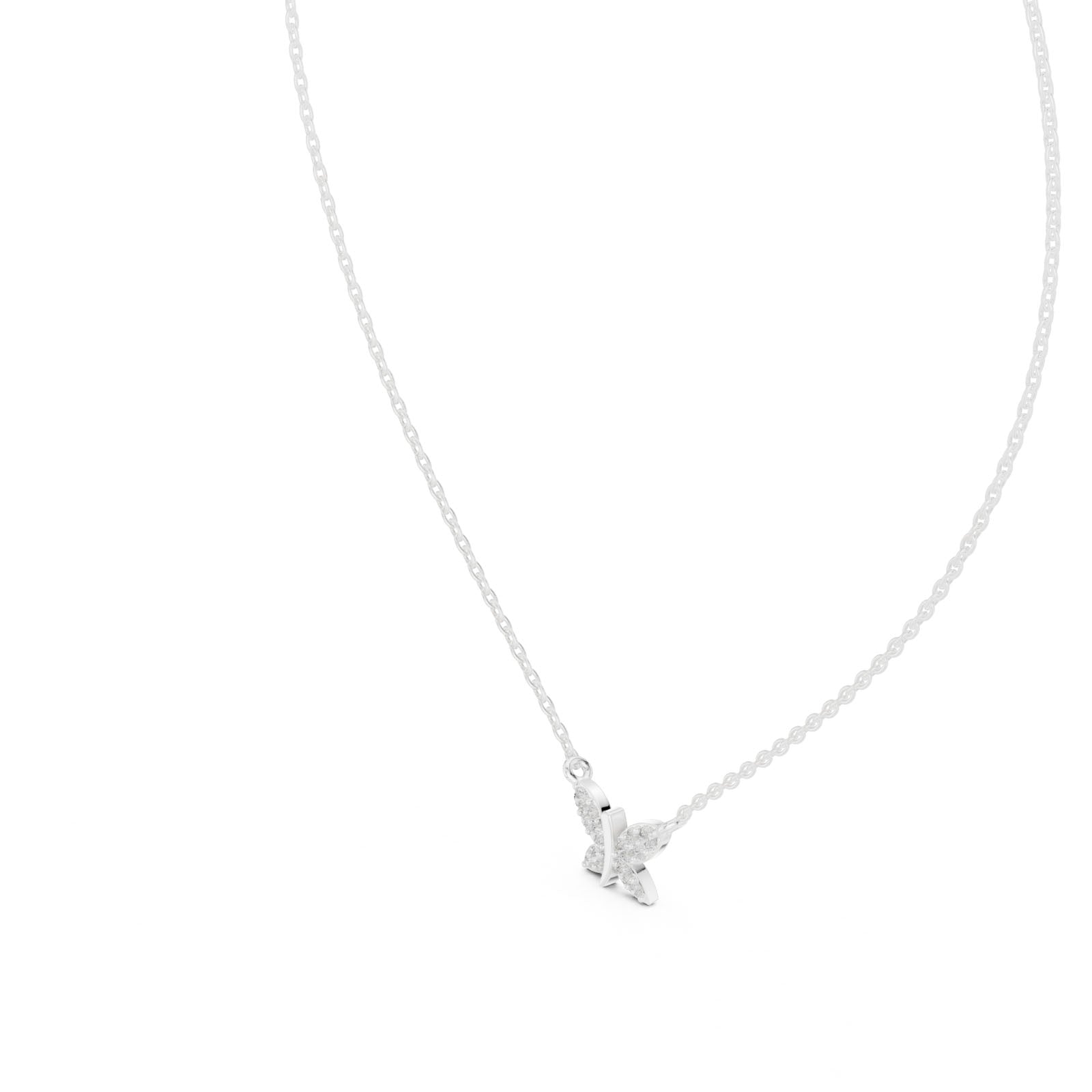 .25 Ct. Diamond Butterfly Pendant Necklace (GPD-0010) 12