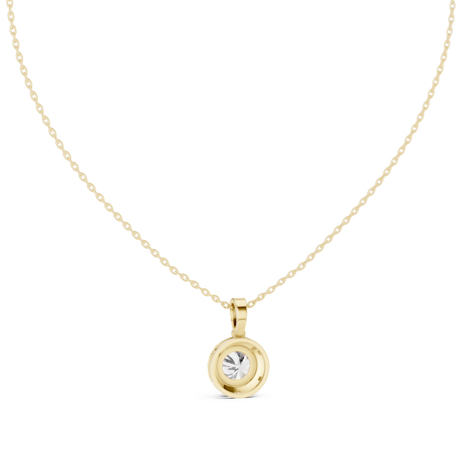 2.40 Ct. Round Diamond Halo Pendant Necklace (GPD-0012) 7