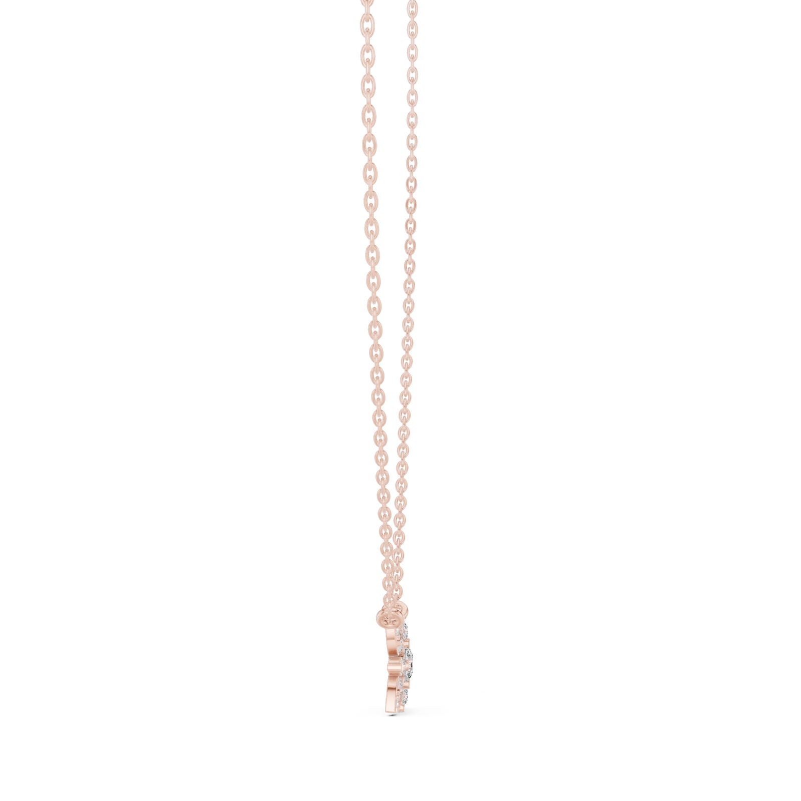 .45 Ct. Diamond Floral Cluster Pendant Necklace (GPD-0015) 11