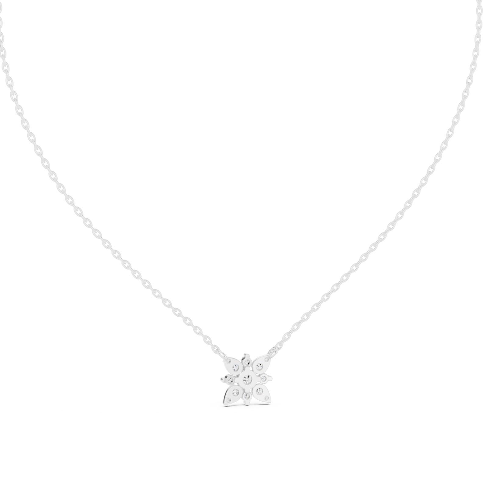 .45 Ct. Diamond Floral Cluster Pendant Necklace (GPD-0015) 5