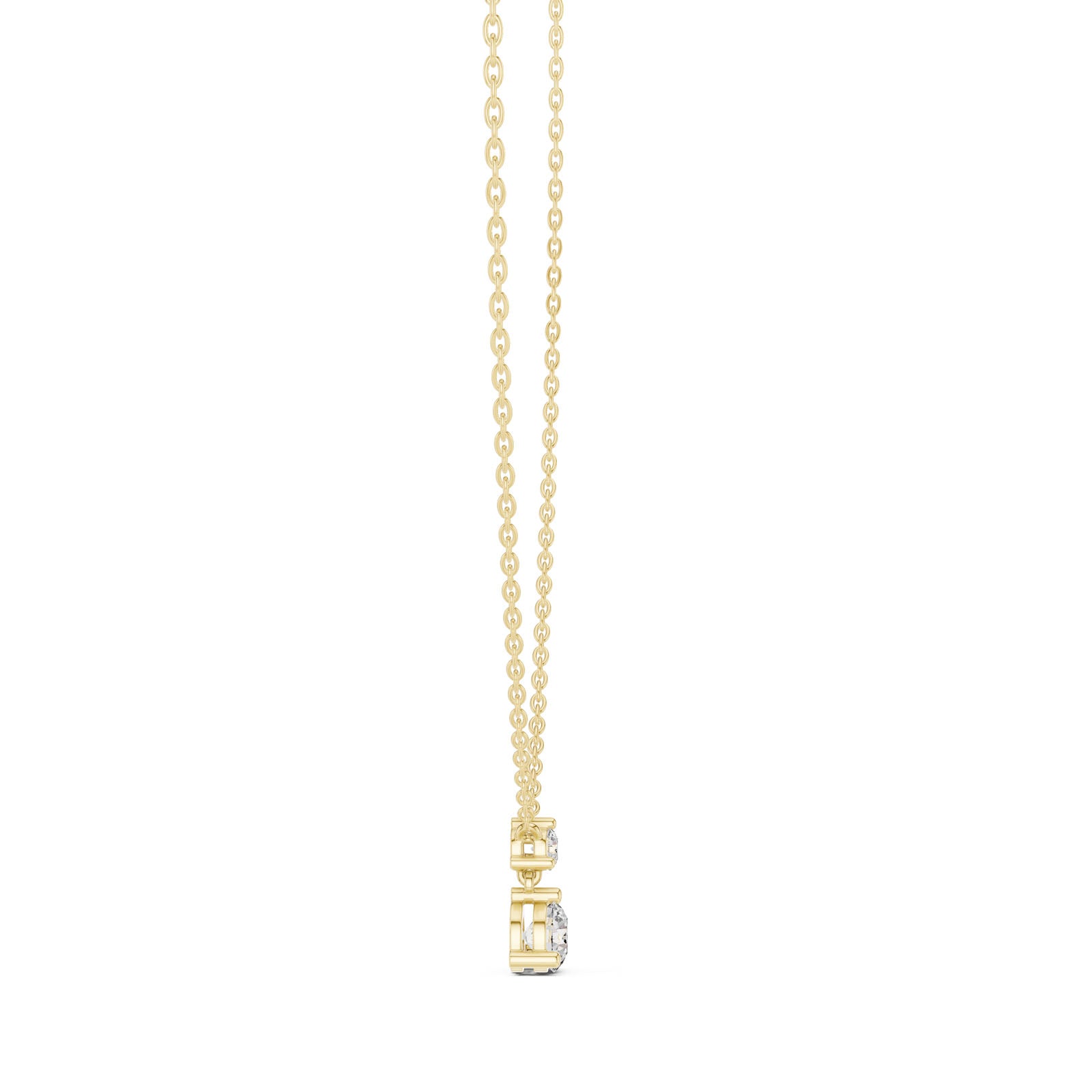 .60 Ct. Two-Stone Diamond Drop Pendant Necklace (GPD-0025) 11