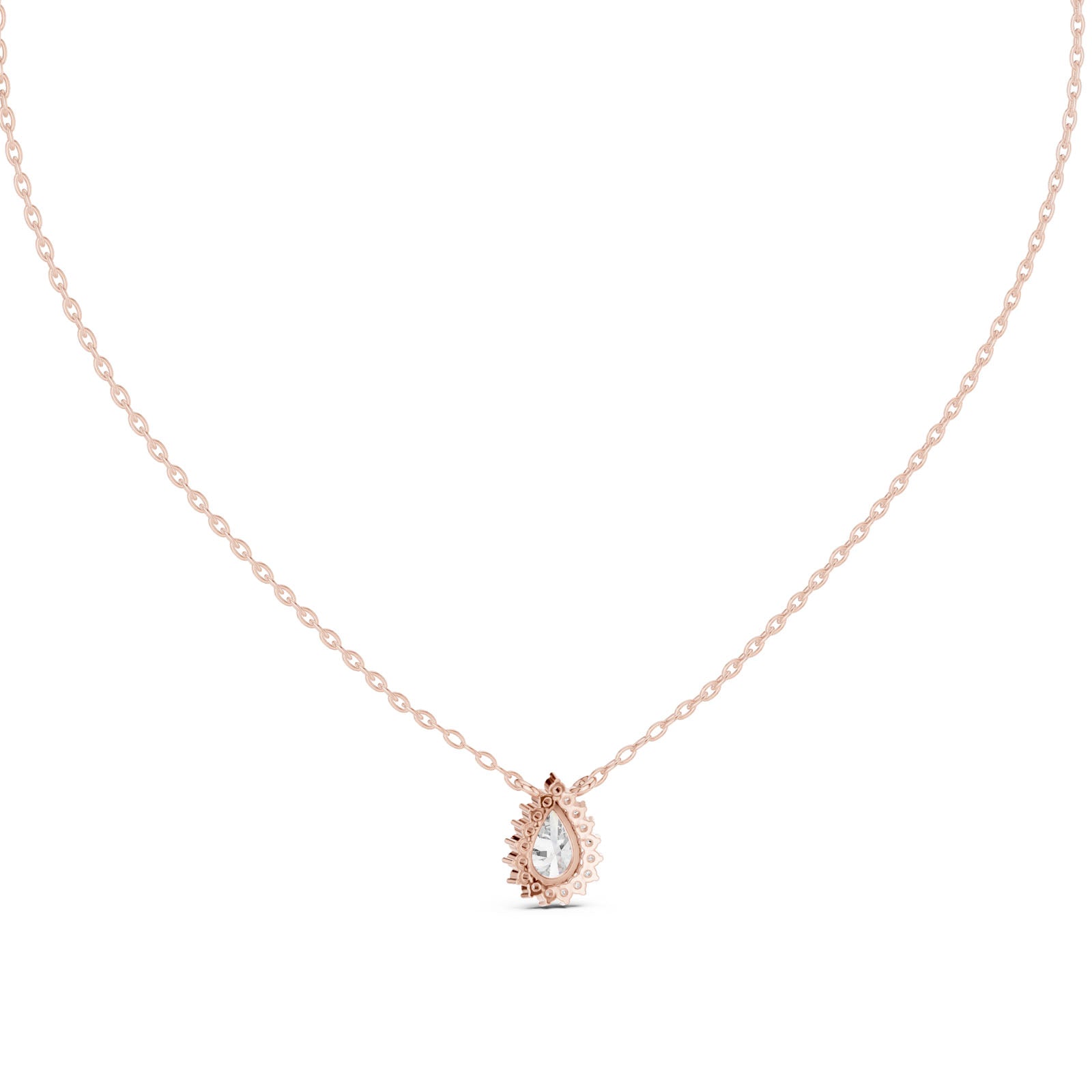 .85 Ct. Pear Diamond Halo Pendant Necklace (GPD-0028) 5