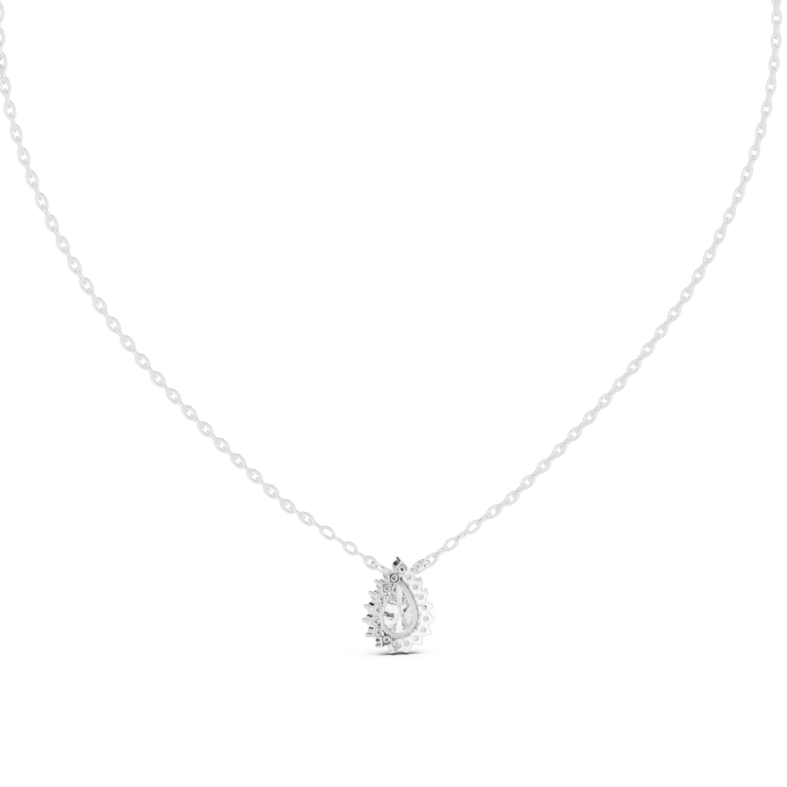 .85 Ct. Pear Diamond Halo Pendant Necklace (GPD-0028) 8