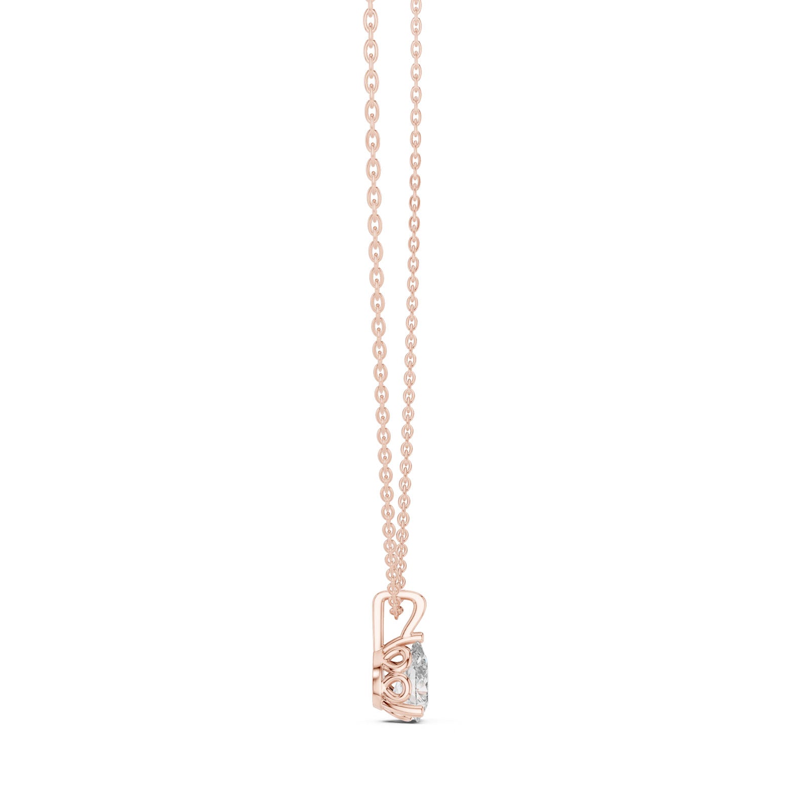 1.00 Ct. Pear Shape Diamond Solitaire Pendant Necklace (GPD-0034) 3