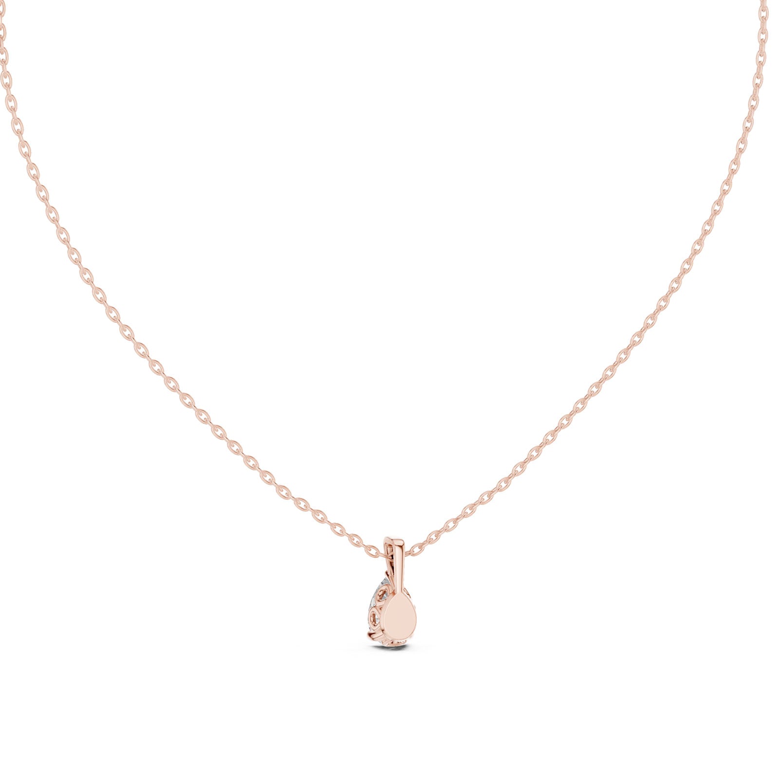 1.00 Ct. Pear Shape Diamond Solitaire Pendant Necklace (GPD-0034) 4