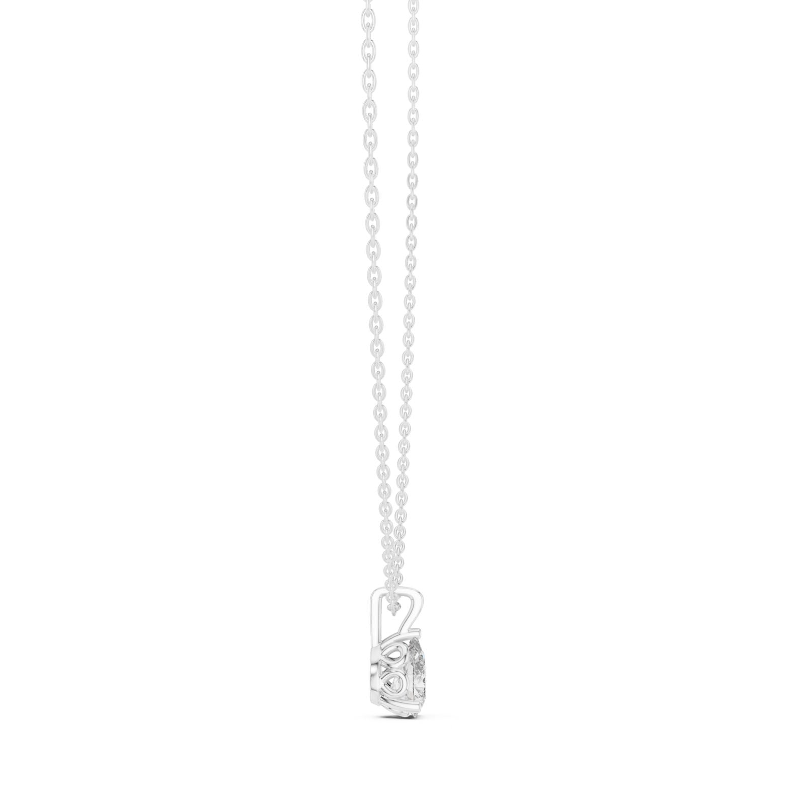 1.00 Ct. Pear Shape Diamond Solitaire Pendant Necklace (GPD-0034) 6