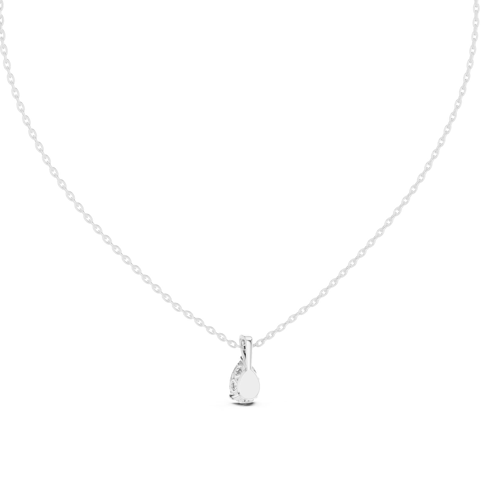 1.00 Ct. Pear Shape Diamond Solitaire Pendant Necklace (GPD-0034) 7