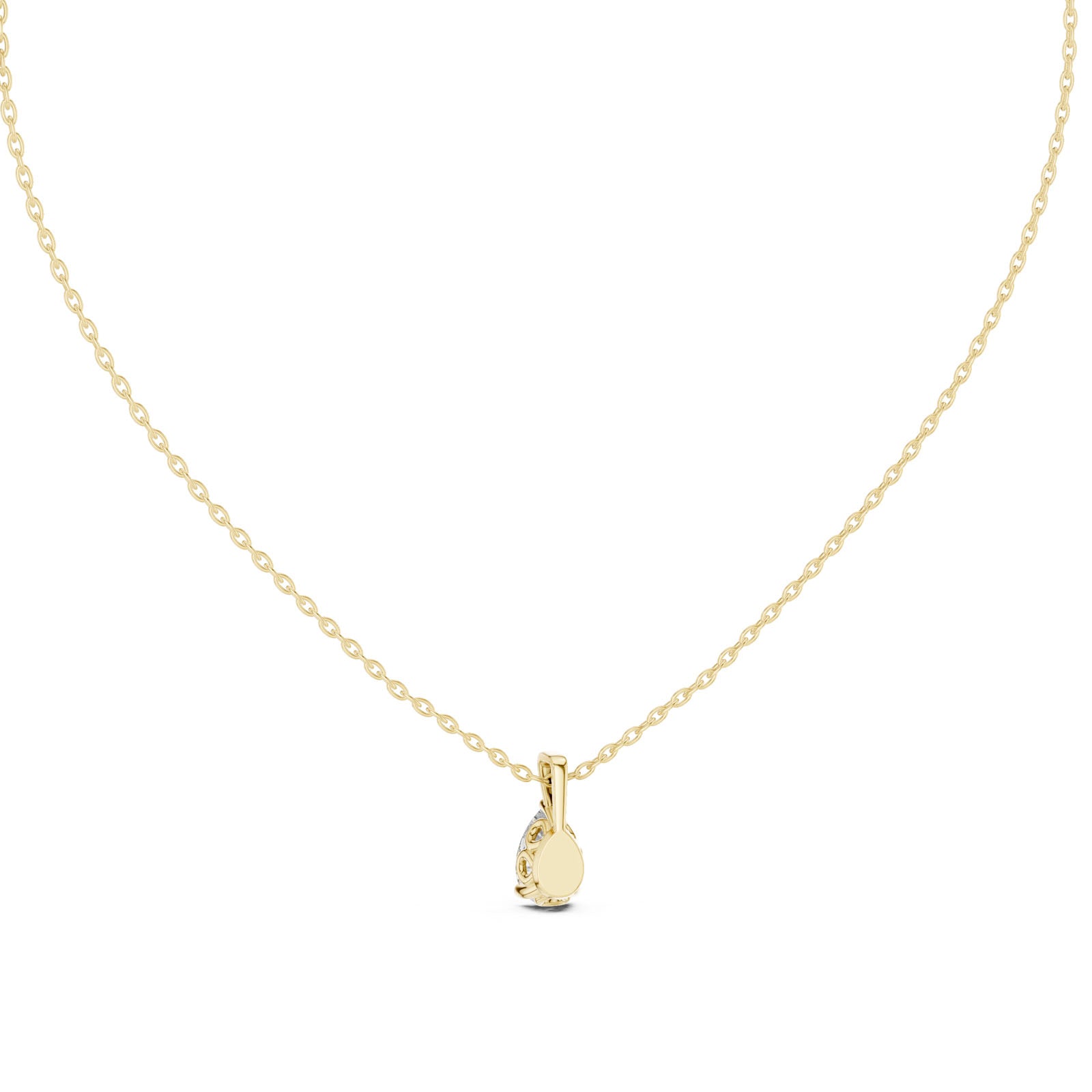 1.00 Ct. Pear Shape Diamond Solitaire Pendant Necklace (GPD-0034) 10