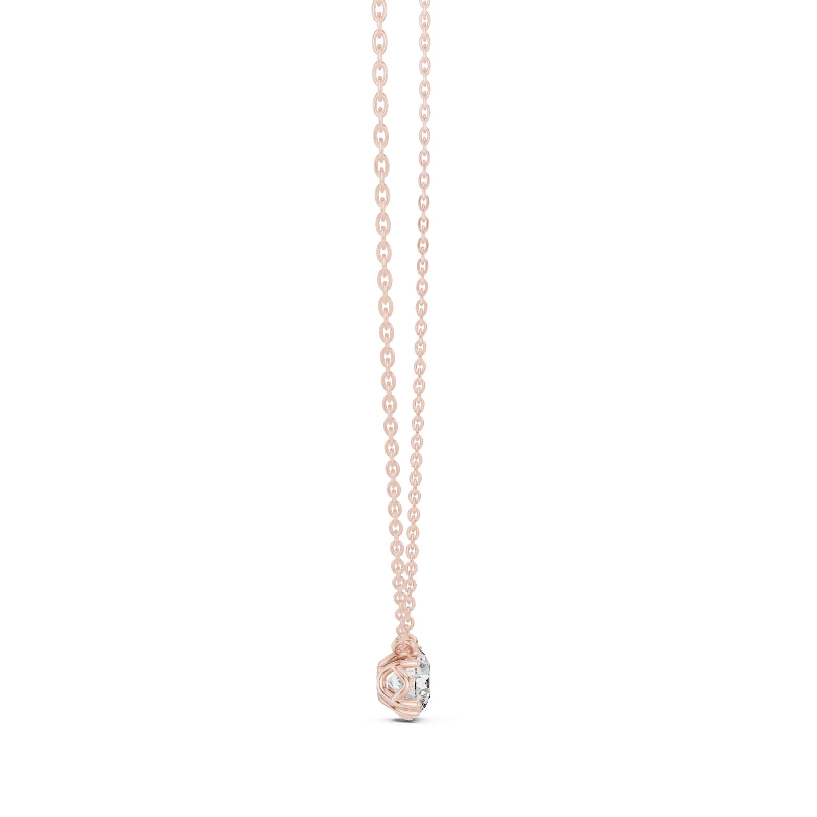 1.00 Ct. Round Diamond Solitaire Pendant Necklace (GPD-0035) 4