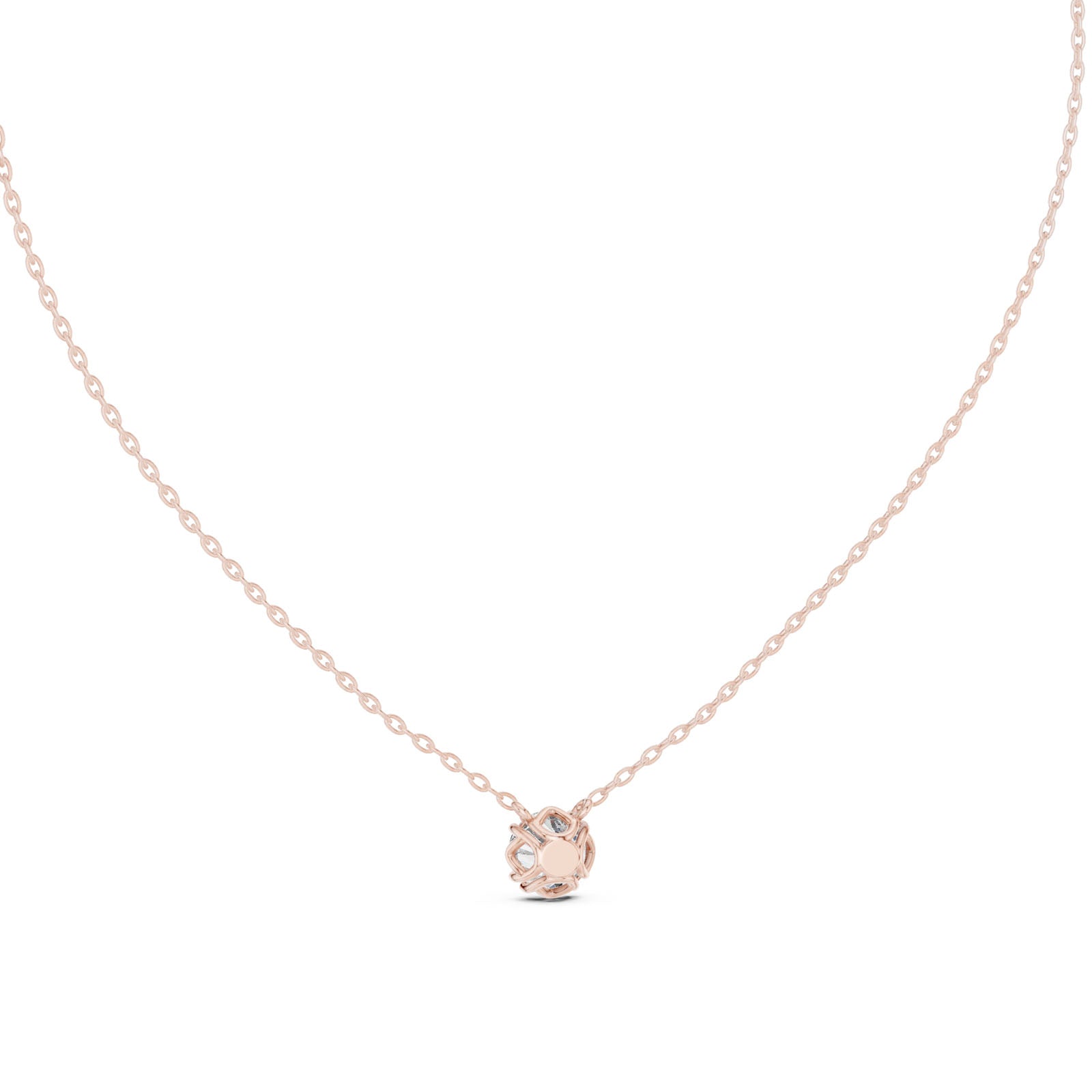 1.00 Ct. Round Diamond Solitaire Pendant Necklace (GPD-0035) 6