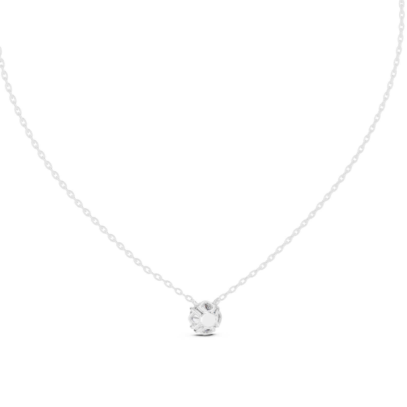 1.00 Ct. Round Diamond Solitaire Pendant Necklace (GPD-0035) 7