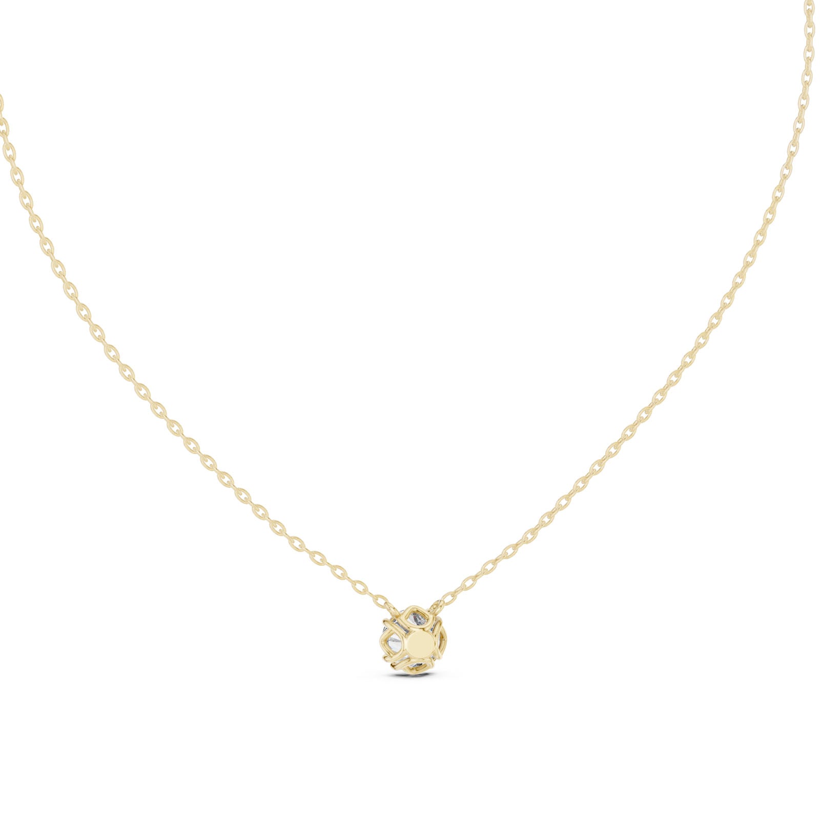1.00 Ct. Round Diamond Solitaire Pendant Necklace (GPD-0035) 12