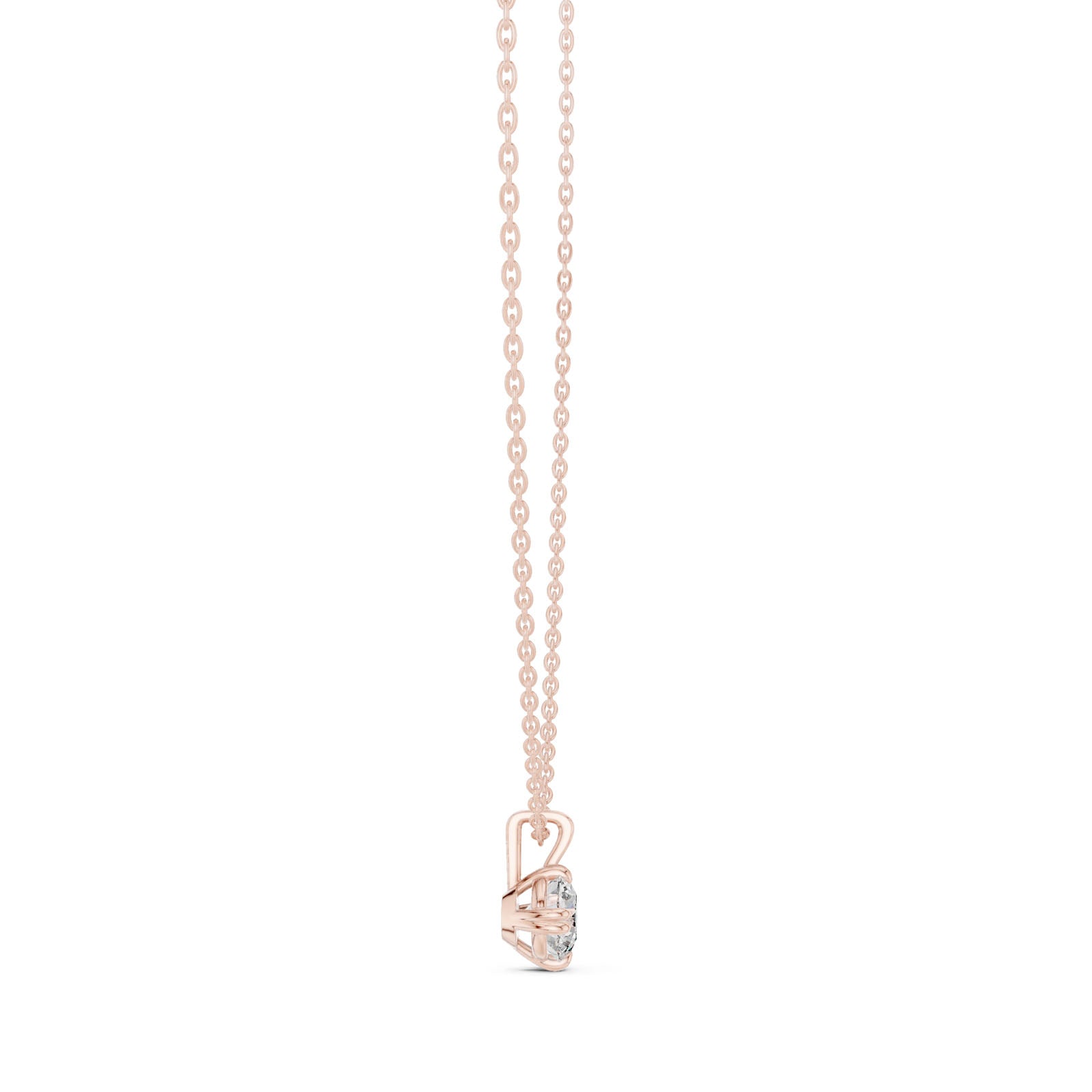 1.00 Ct. Classic Round Diamond Solitaire Pendant Necklace (GPD-0036) 3