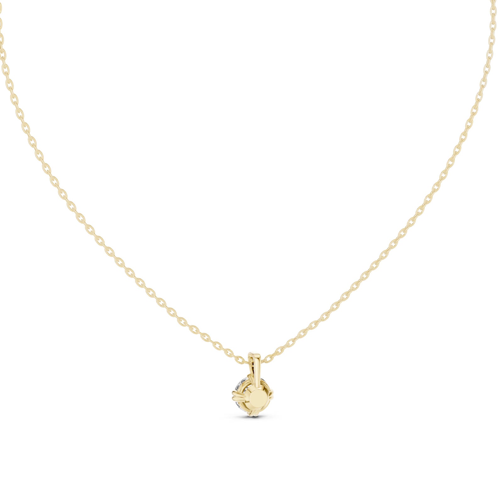 1.00 Ct. Classic Round Diamond Solitaire Pendant Necklace (GPD-0036) 12