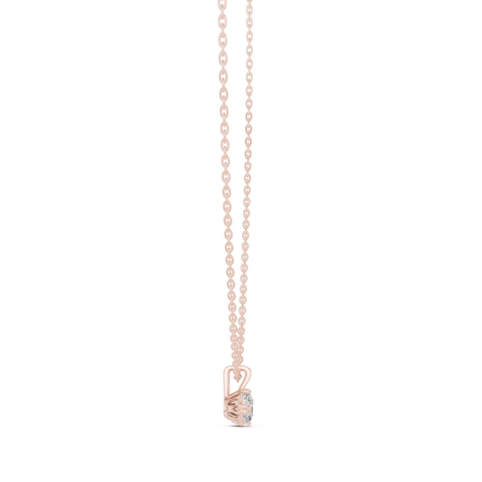 .50 Ct. Petite Round Diamond Solitaire Pendant Necklace (GPD-0038) 3