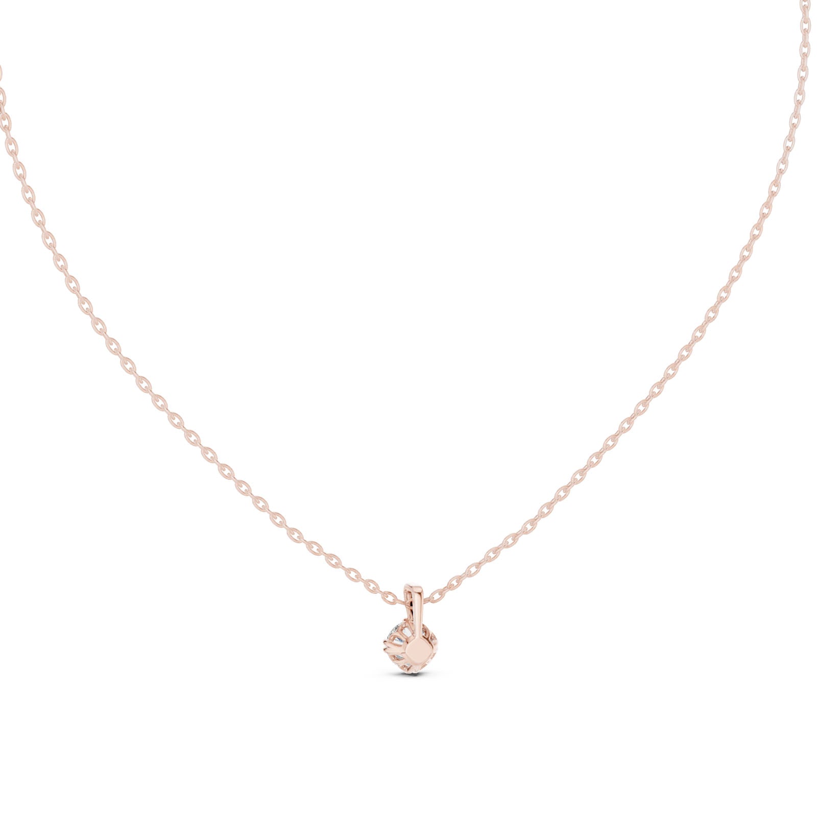 .50 Ct. Petite Round Diamond Solitaire Pendant Necklace (GPD-0038) 5